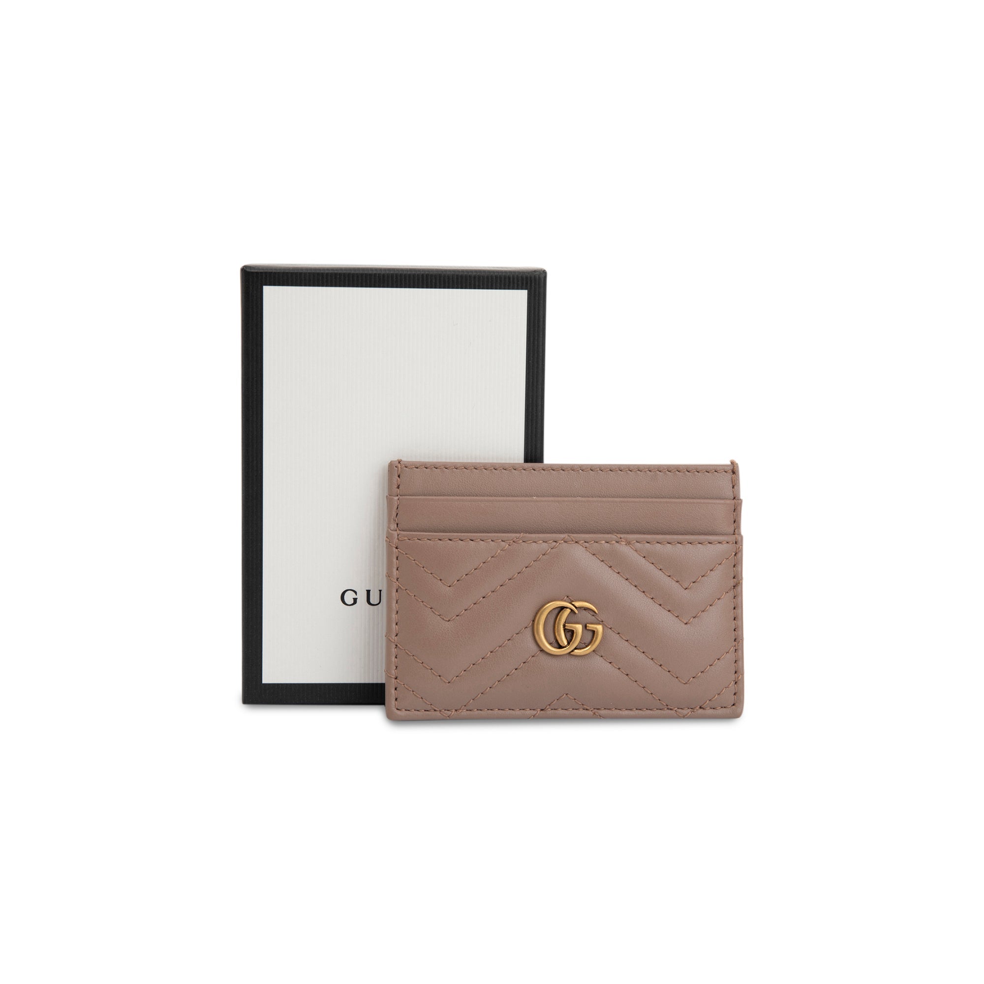 Gucci GG Marmont Card Case w/ Box