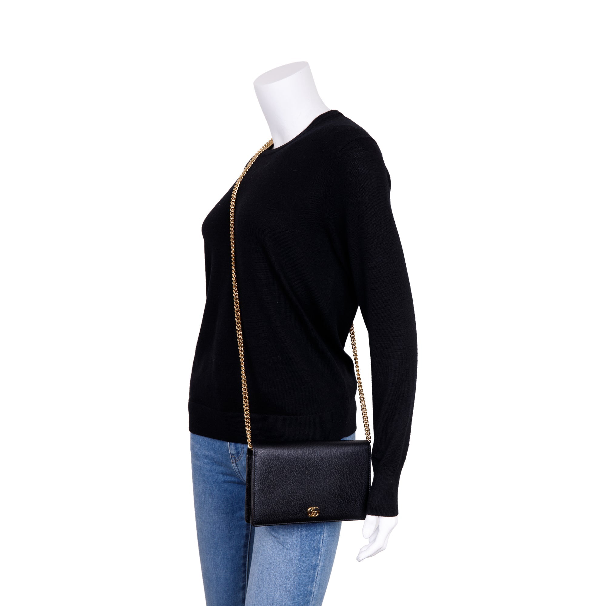 Gucci GG Marmont Leather Wallet on Chain