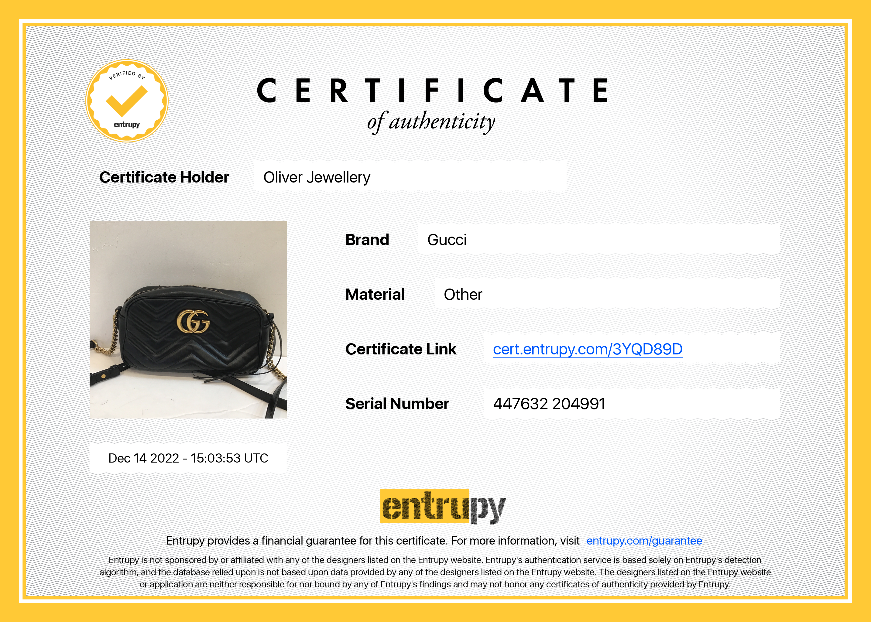 Gucci GG Marmont Matelasse Small Shoulder Bag