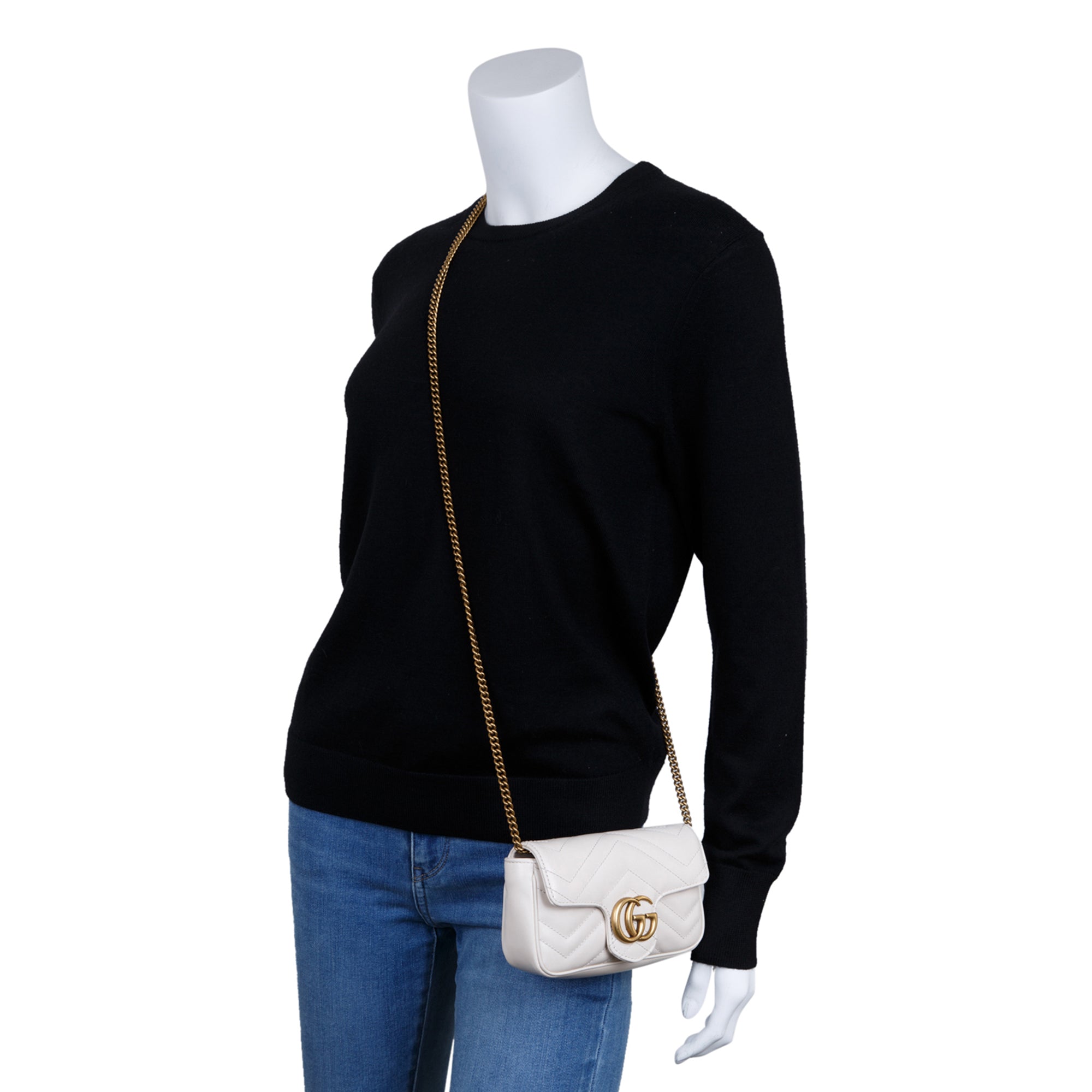 Gucci GG Marmont Matelasse Super Mini Bag w/ Box