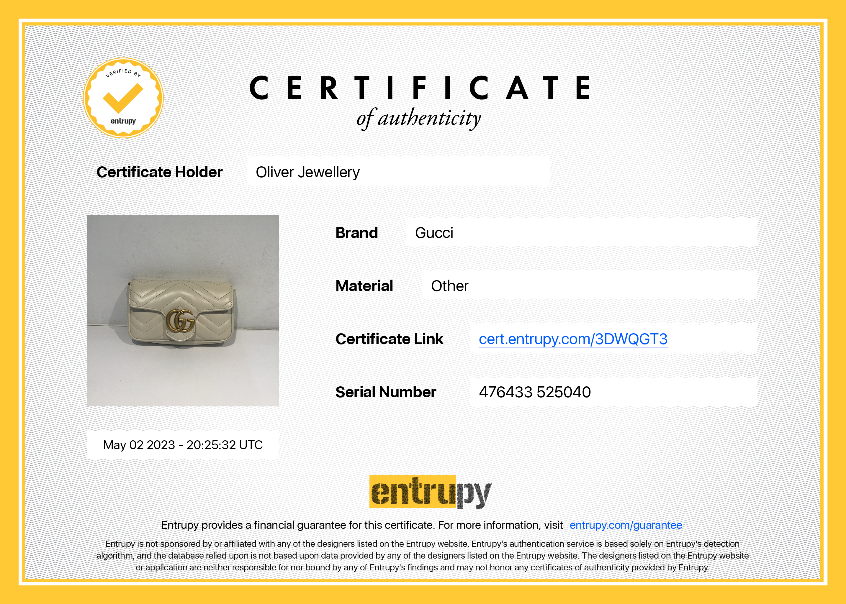 Gucci GG Marmont Matelasse Super Mini Bag w/ Box