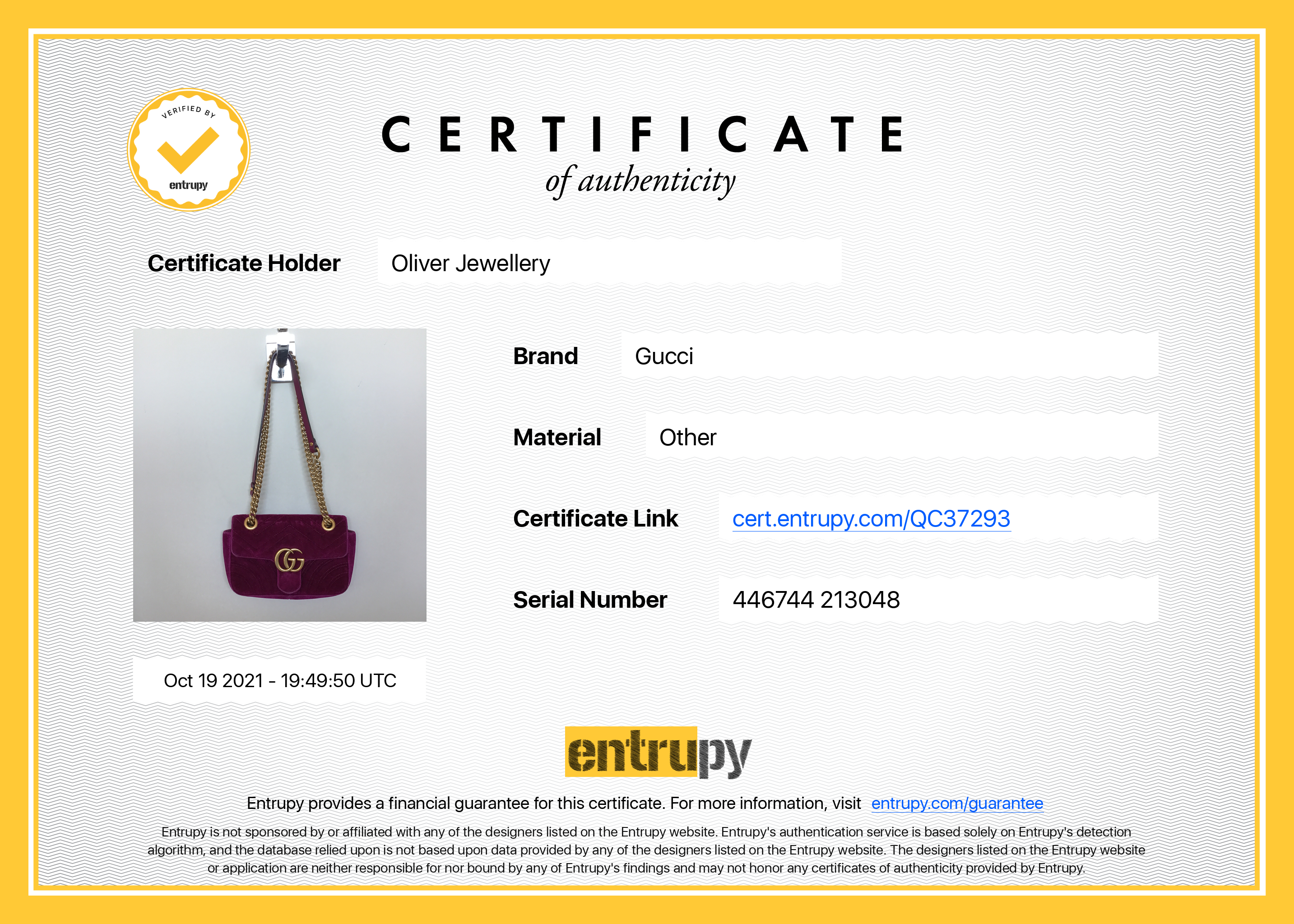 Gucci GG Marmont Matelasse Velvet Mini Bag