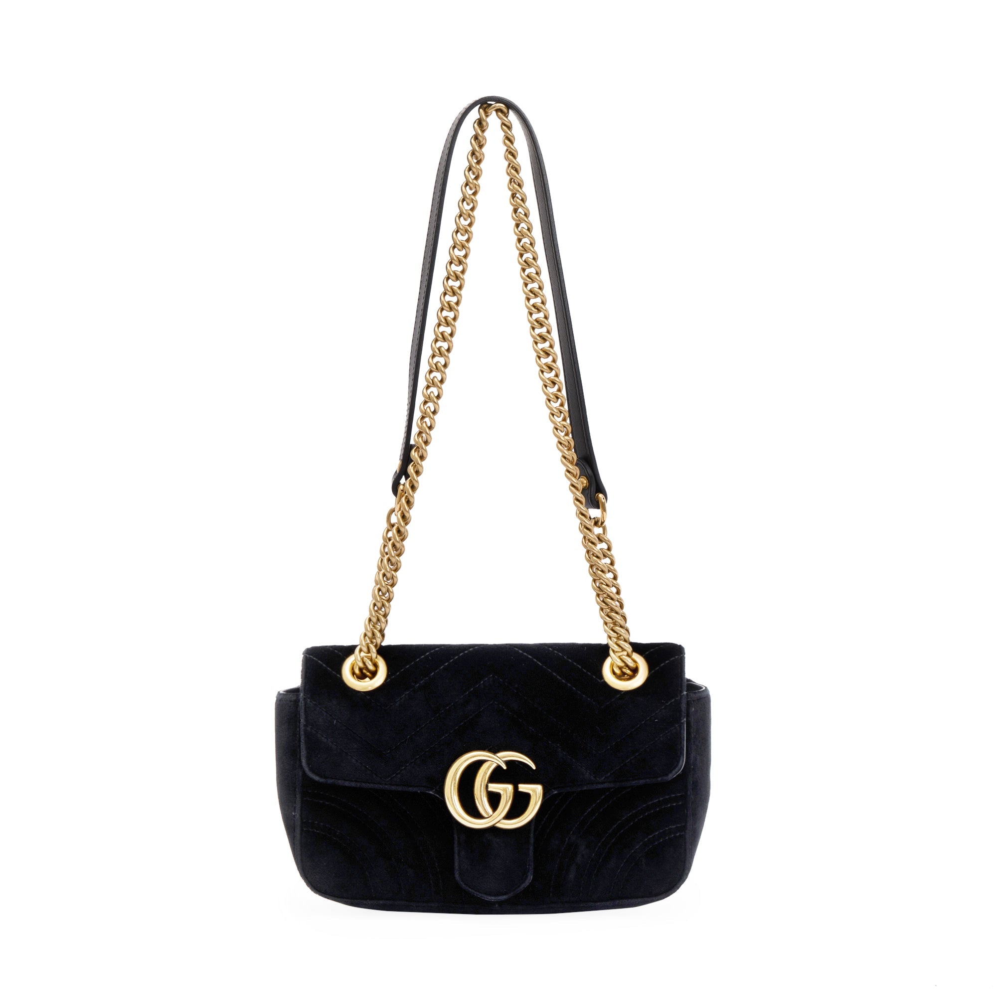 Gucci GG Marmont Matelasse Velvet Mini Bag