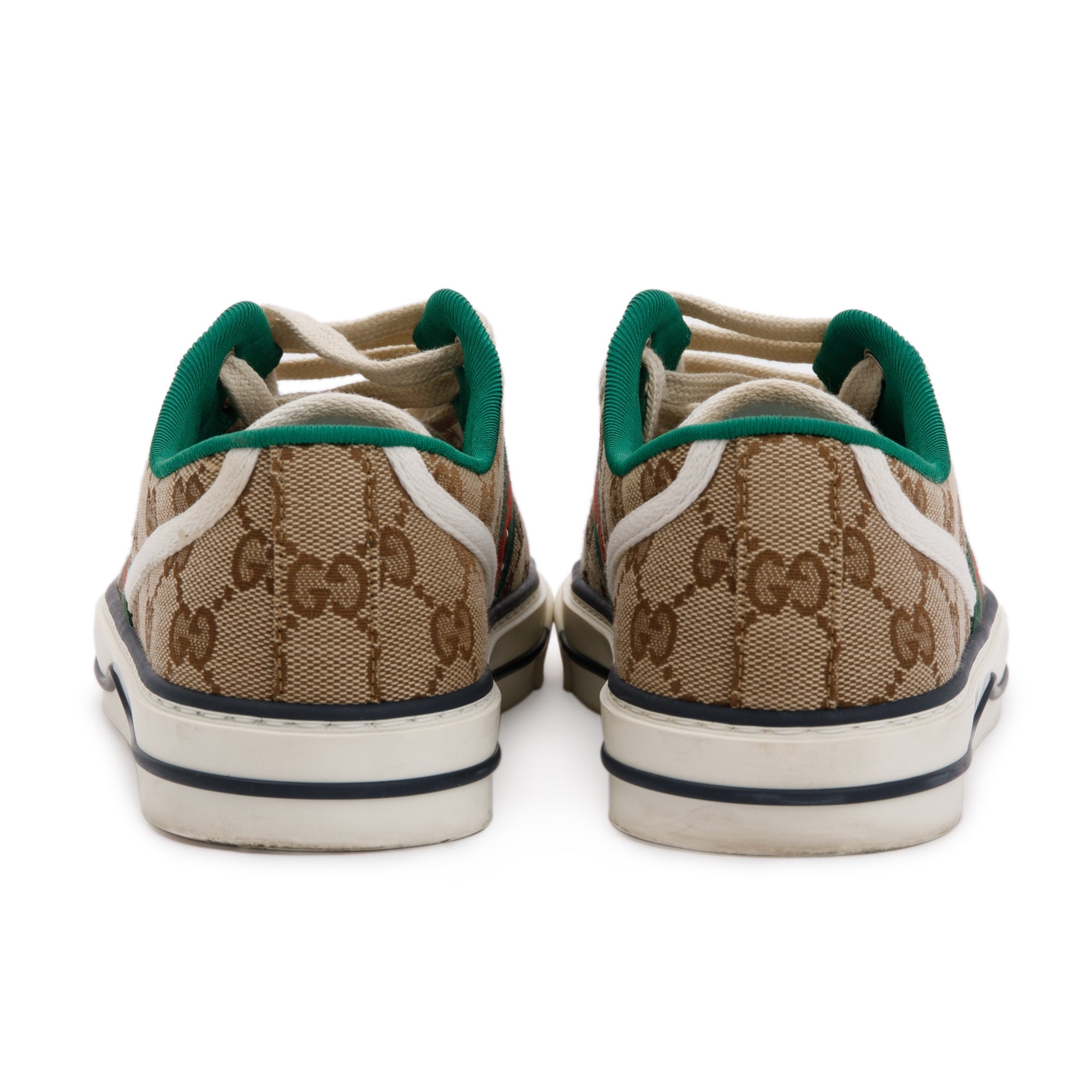 Gucci GG Monogram Web 1977 Tennis Sneakers, Size 37