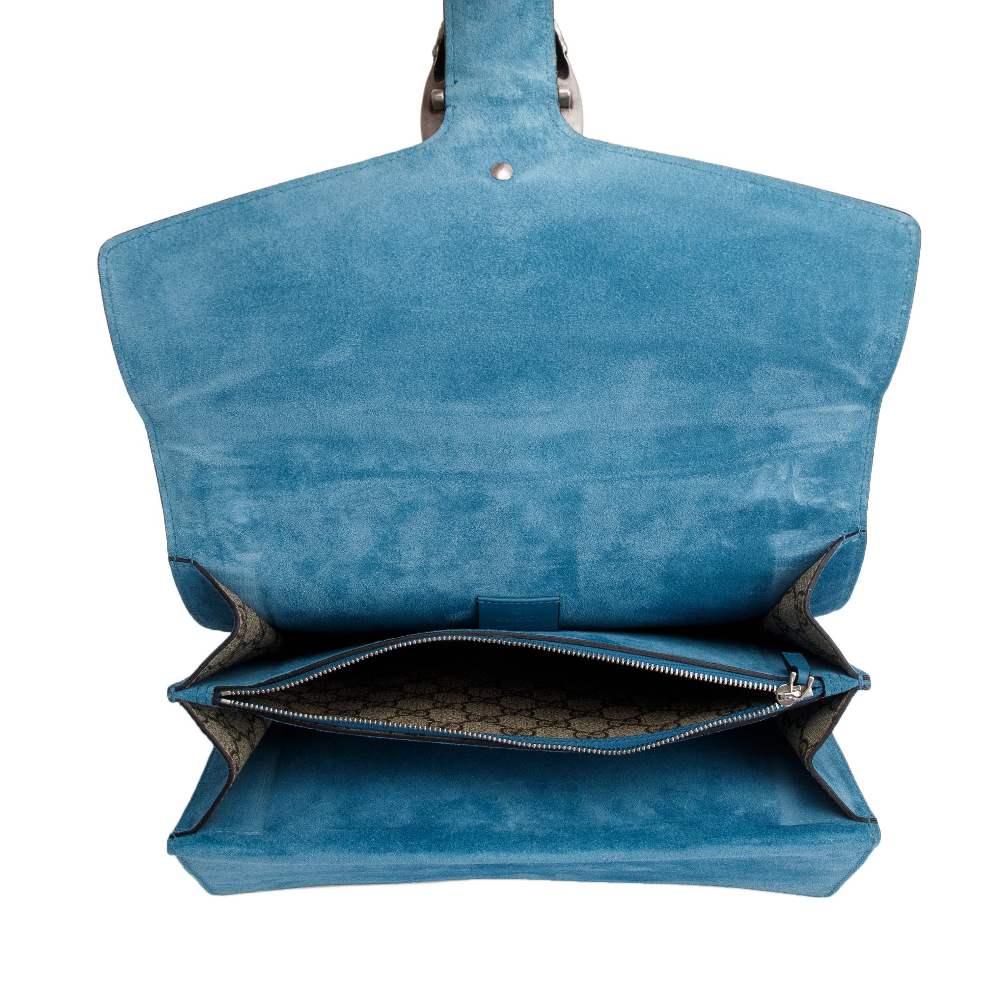 Gucci GG Supreme Angry Card Embroidered Crystal Embellished Dionysus Medium Shoulder Bag