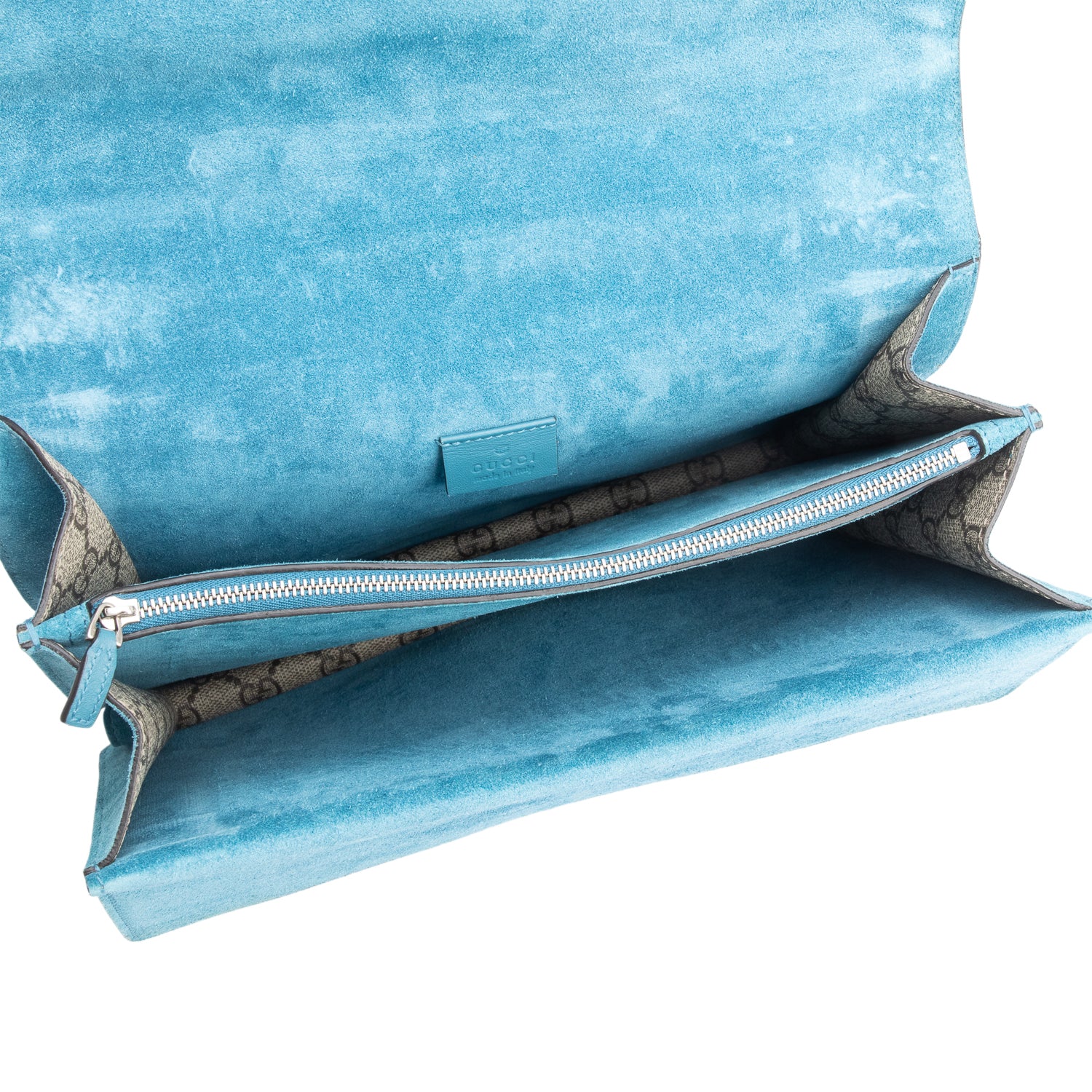 Gucci GG Supreme Angry Cat Embroidered Crystal Embellished Dionysus Medium Shoulder Bag