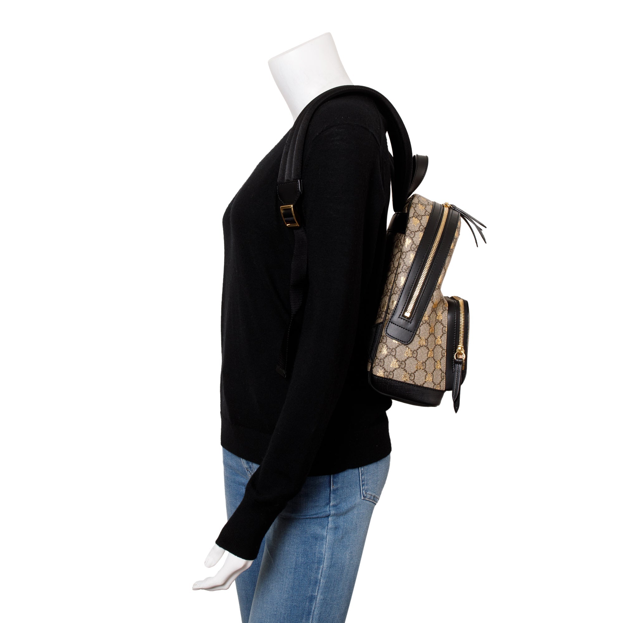 Gucci GG Supreme Bees Small Eden Backpack w/ Box