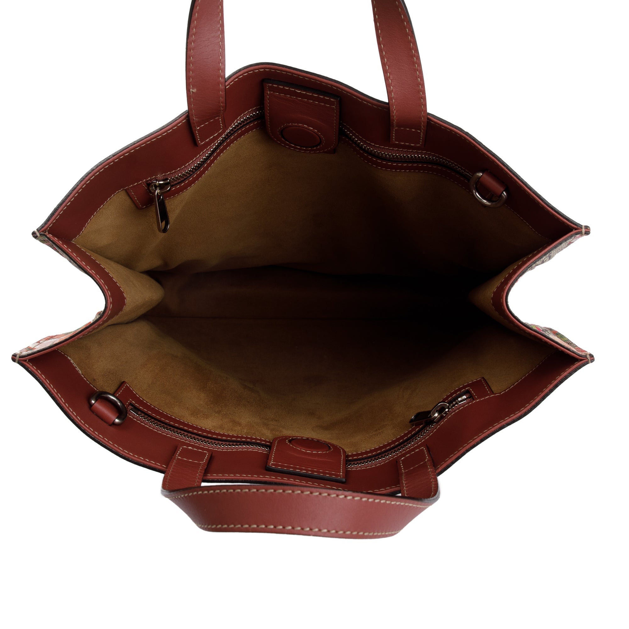 Gucci GG Supreme Blooms Canvas Soft Vertical Tote w/ Strap