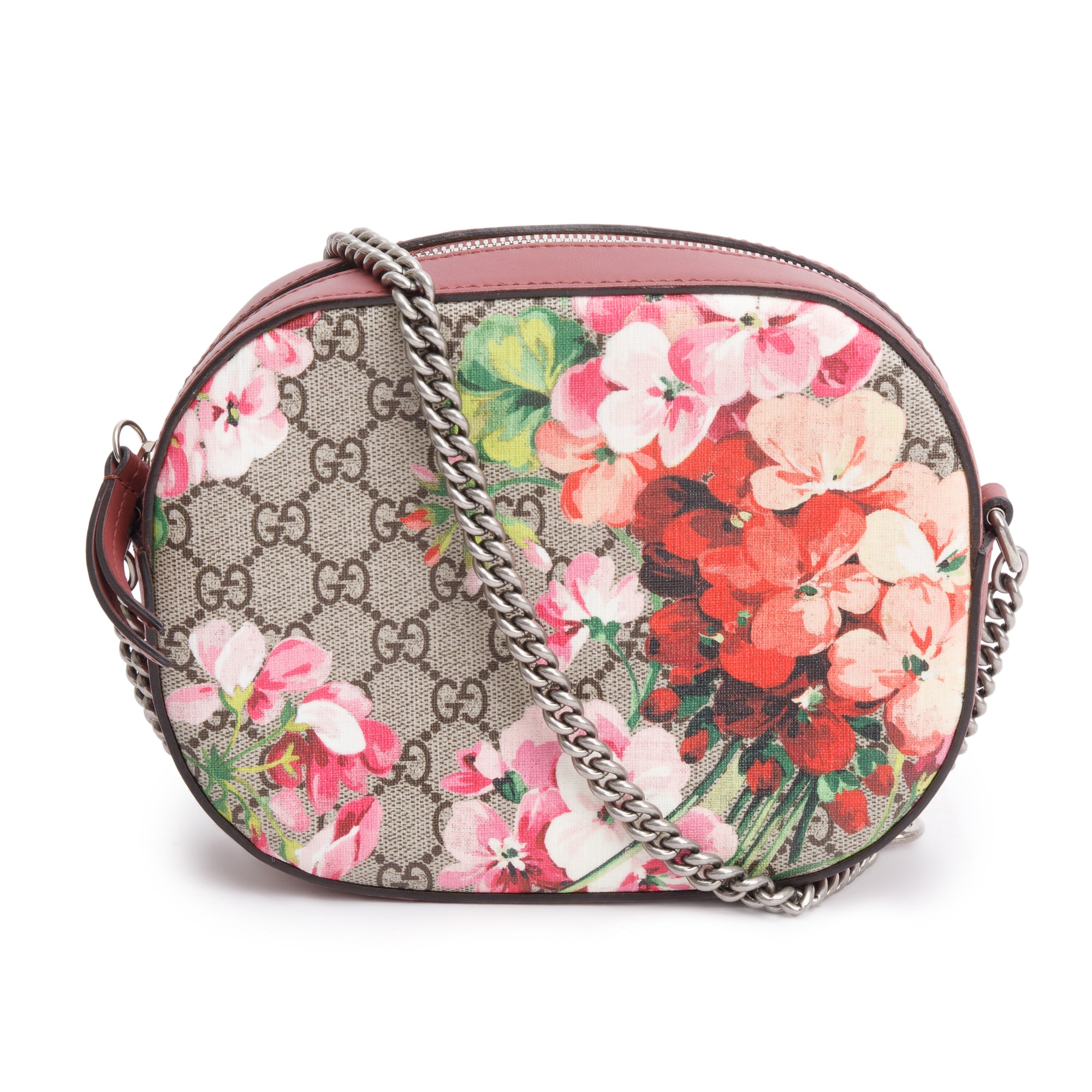 Gucci GG Supreme Blooms Chain Crossbody Bag