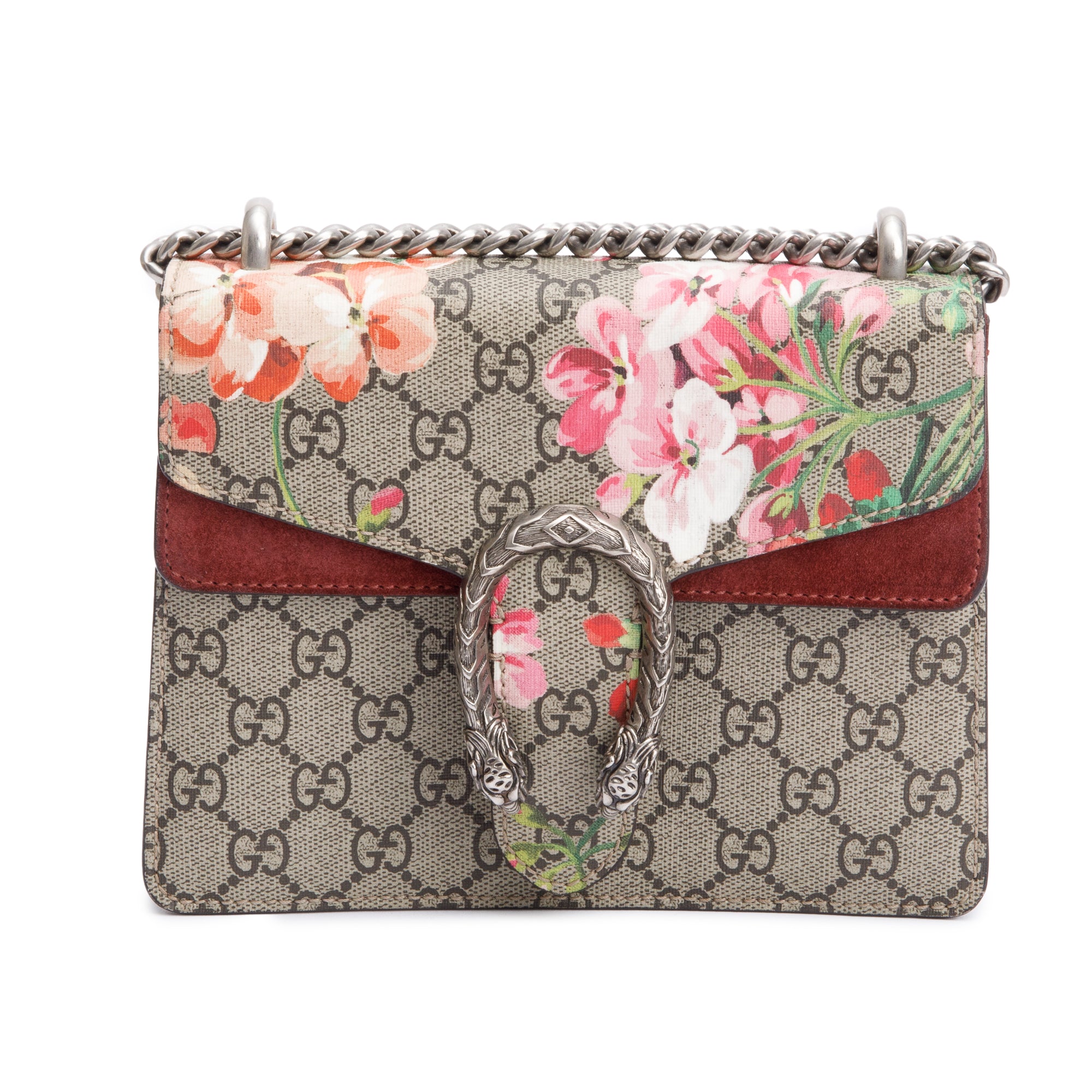 Gucci GG Supreme Blooms Dionysus Mini Shoulder Bag