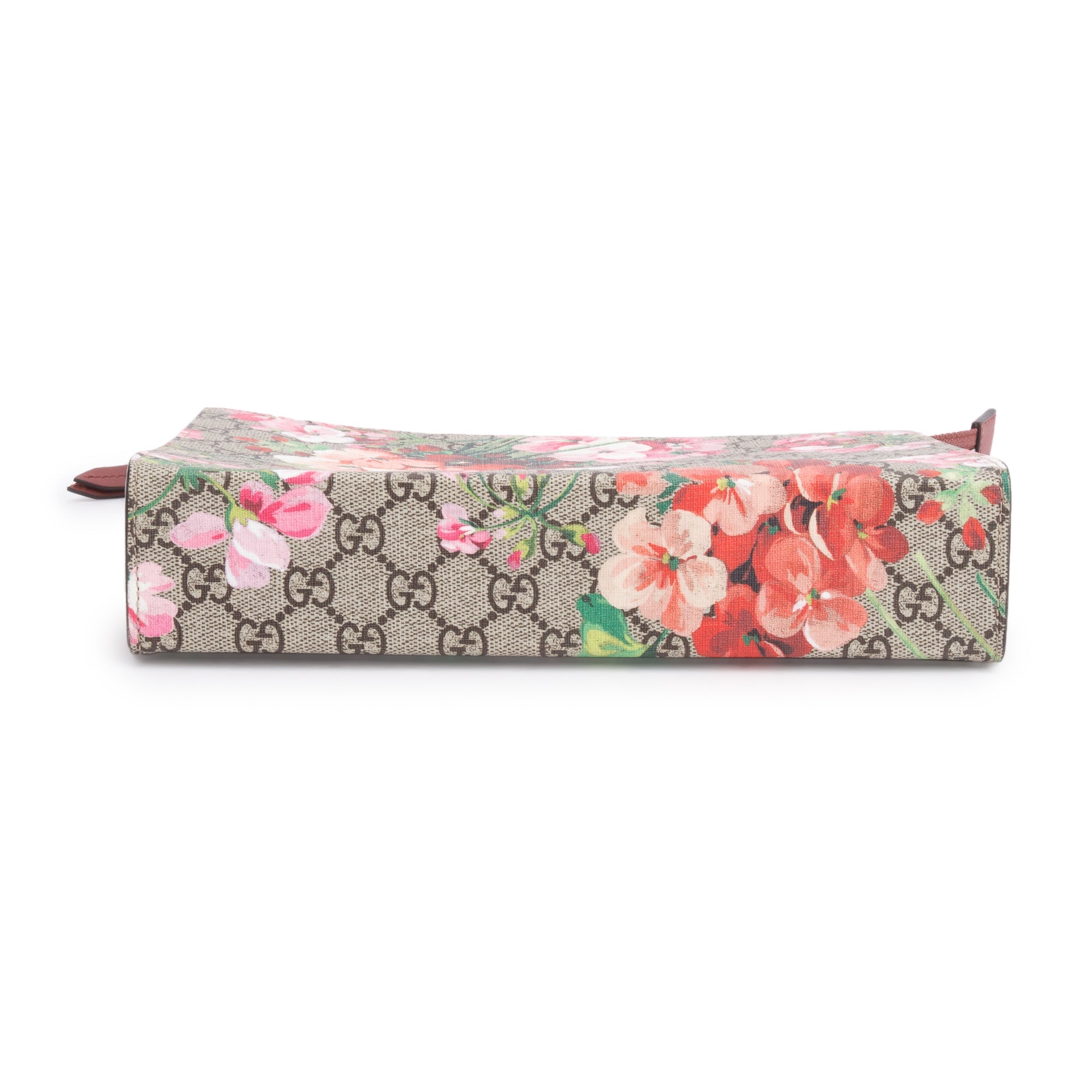 Gucci GG Supreme Blooms Large Cosmetics Zip Pouch w/ Box