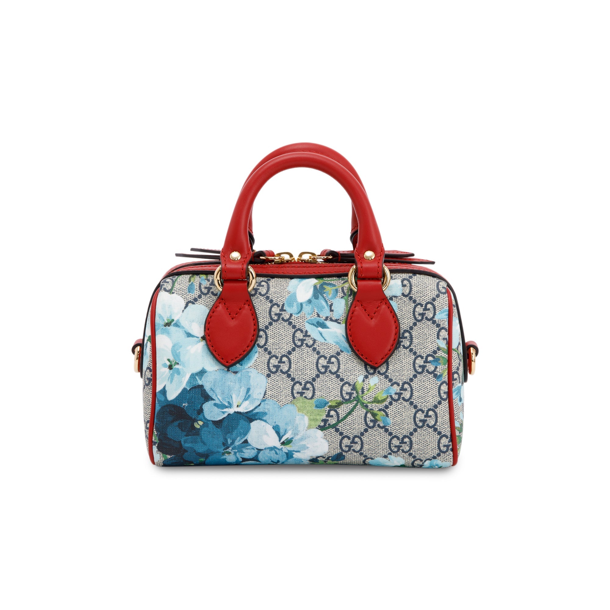 Gucci GG Supreme Blooms Mini Boston Bag w/ Strap