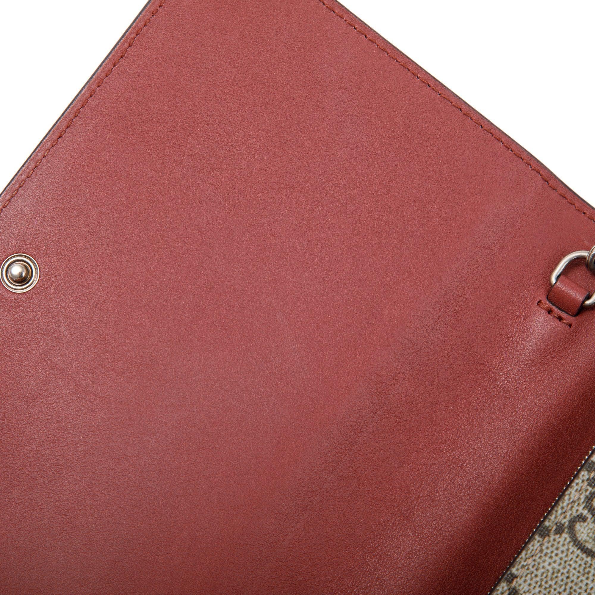 Gucci GG Supreme Blooms Wallet On Chain w/ Box