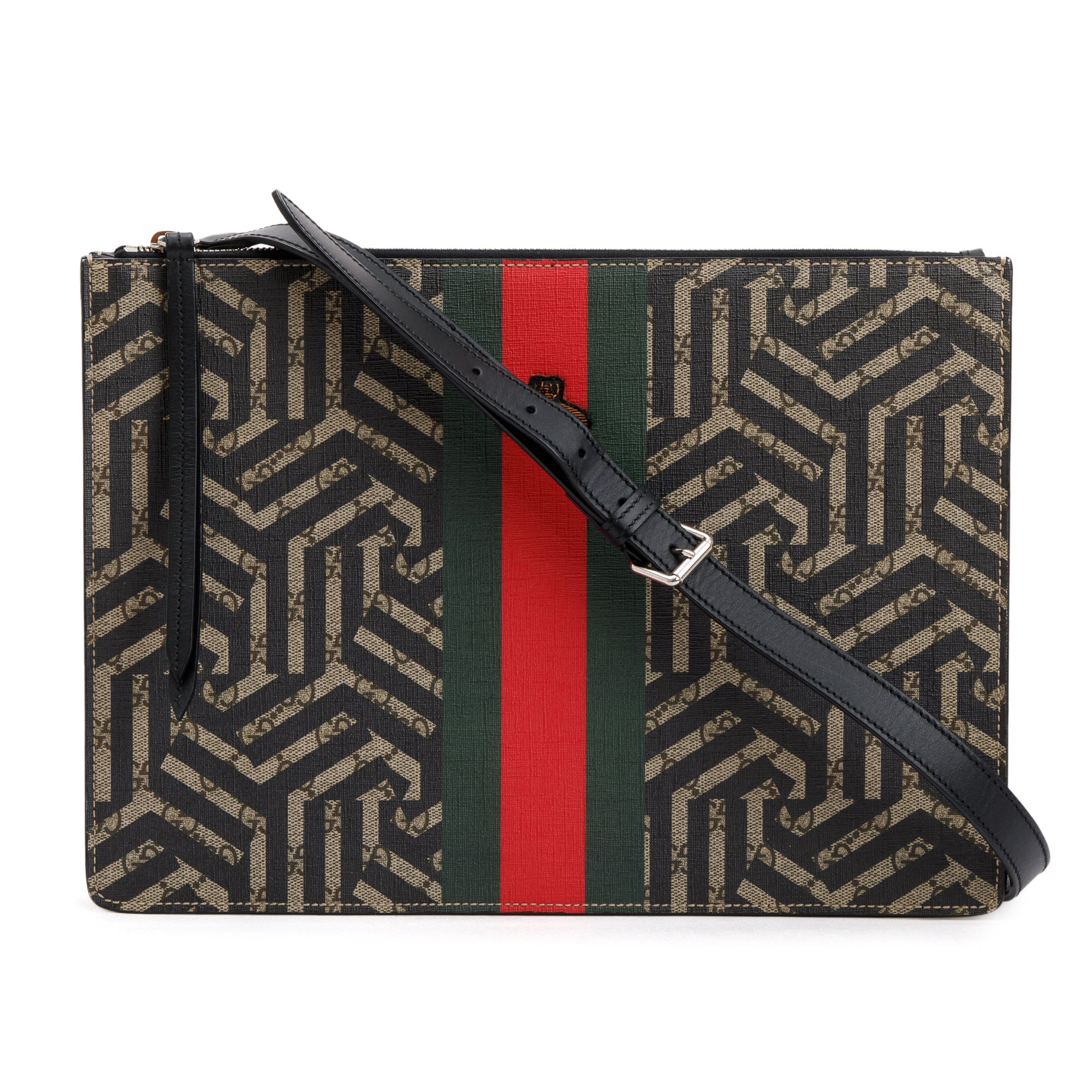 Gucci GG Supreme Caliedo Web Bee Large Crossbody Bag