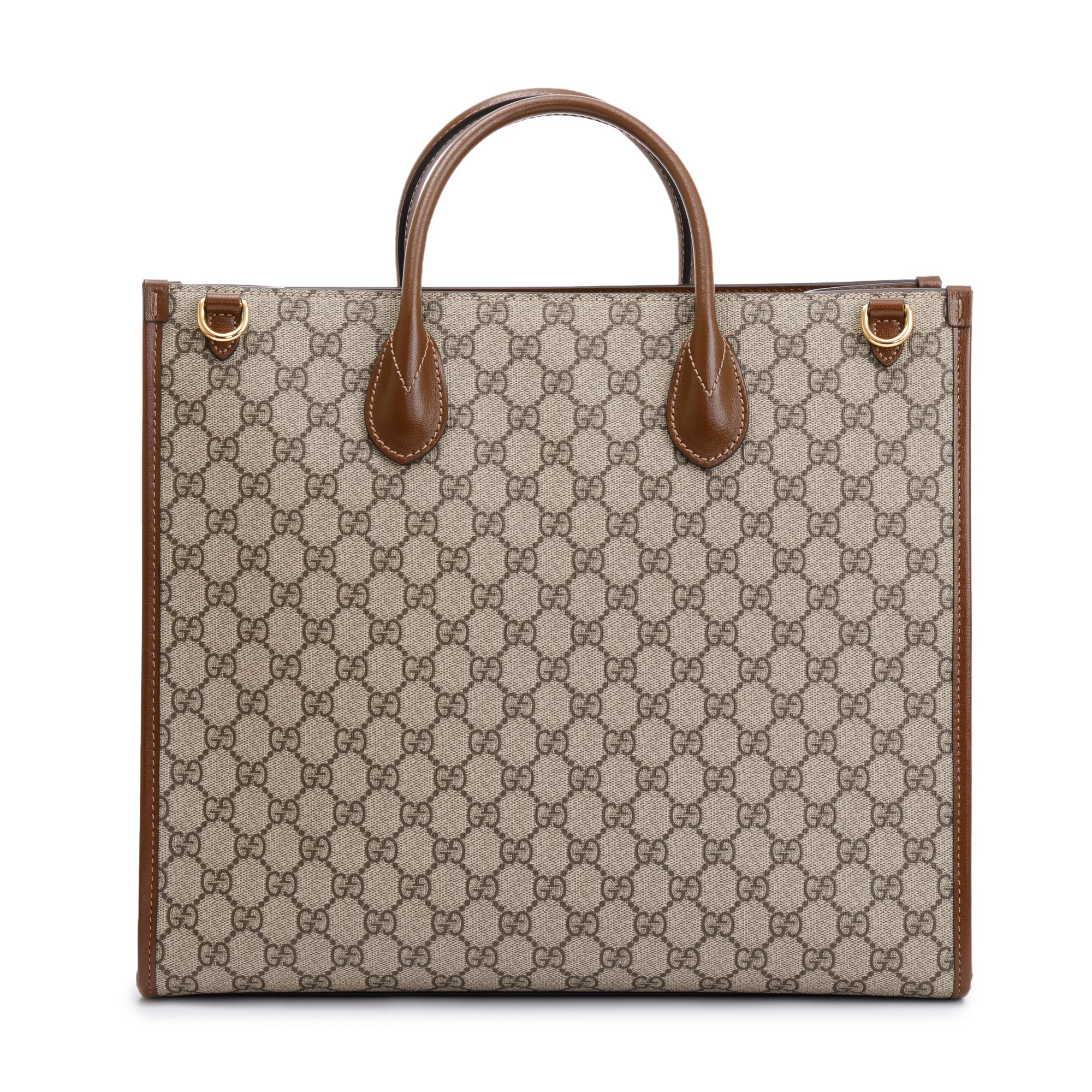 Gucci GG Supreme Canvas Interlocking G Medium Tote w/ Strap