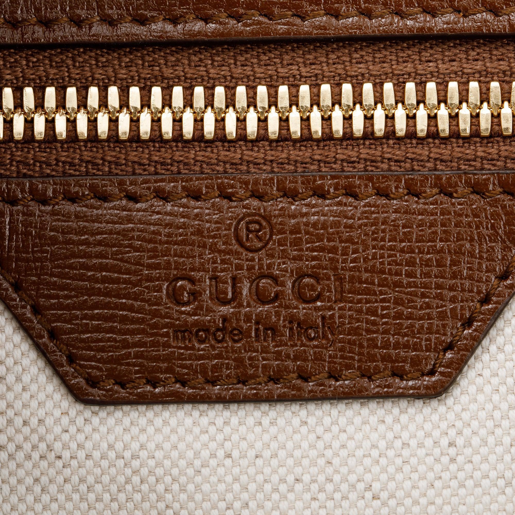 Gucci GG Supreme Canvas Interlocking G Medium Tote w/ Strap