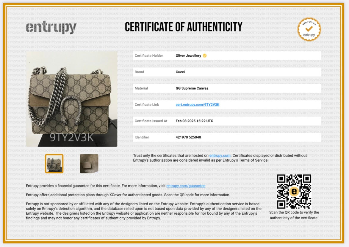 Gucci GG Supreme Dionysus Mini Shoulder Bag