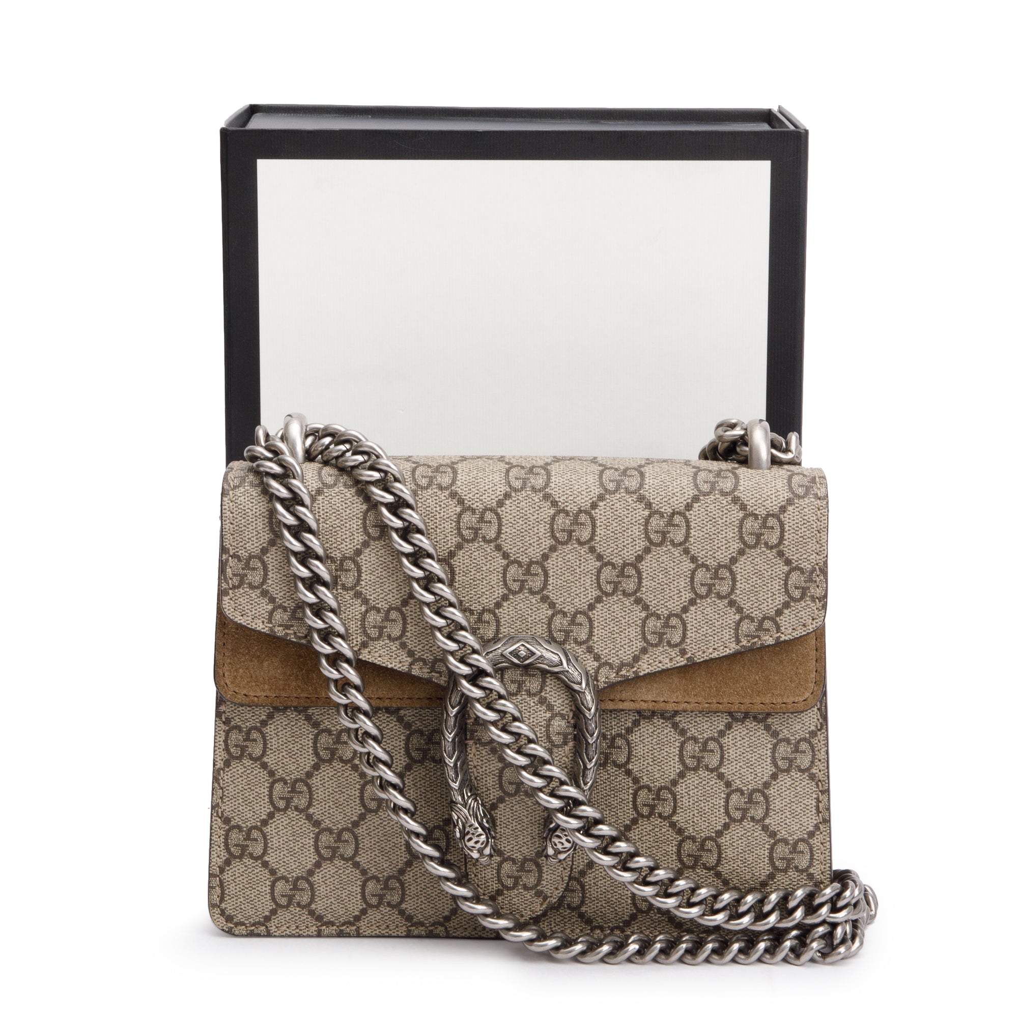 Gucci GG Supreme Dionysus Mini Shoulder Bag w/ Box