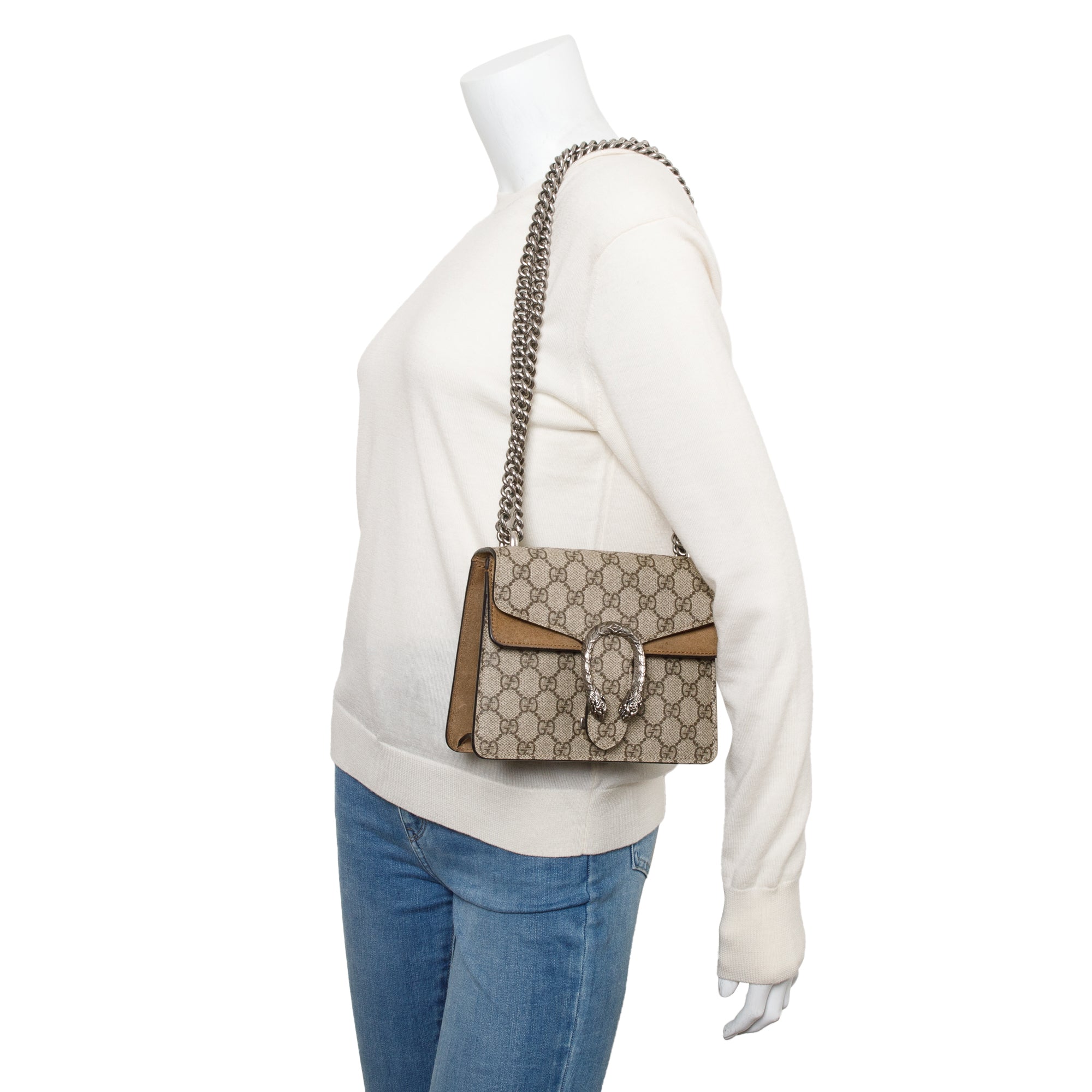Gucci GG Supreme Dionysus Mini Shoulder Bag w/ Box