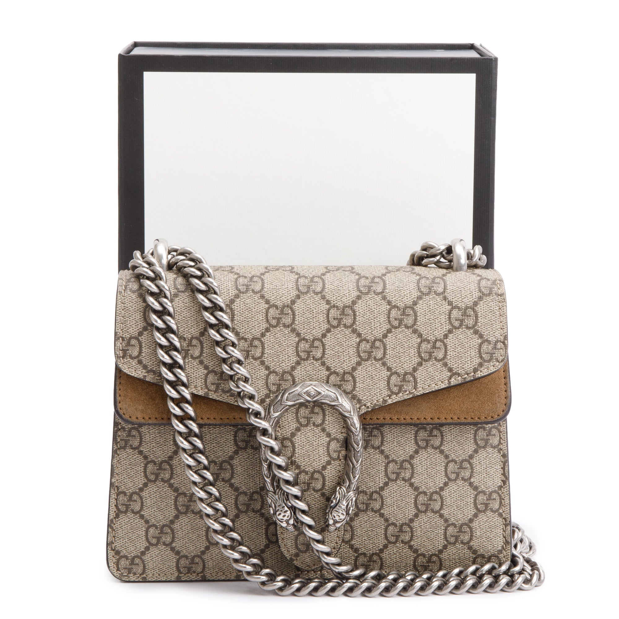 Gucci GG Supreme Dionysus Mini Shoulder Bag w/ Box
