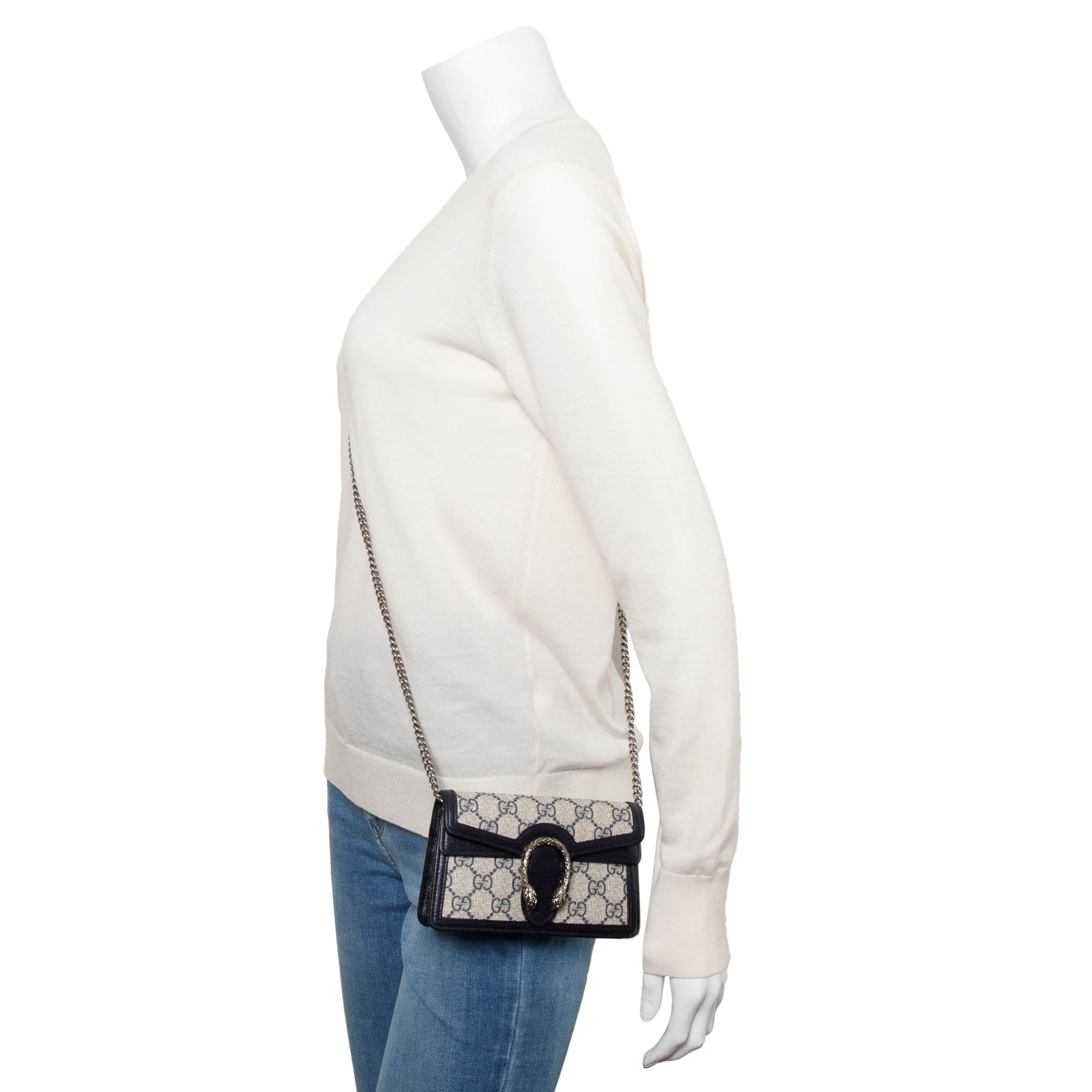 Gucci GG Supreme Dionysus Super Mini Bag w/ Box