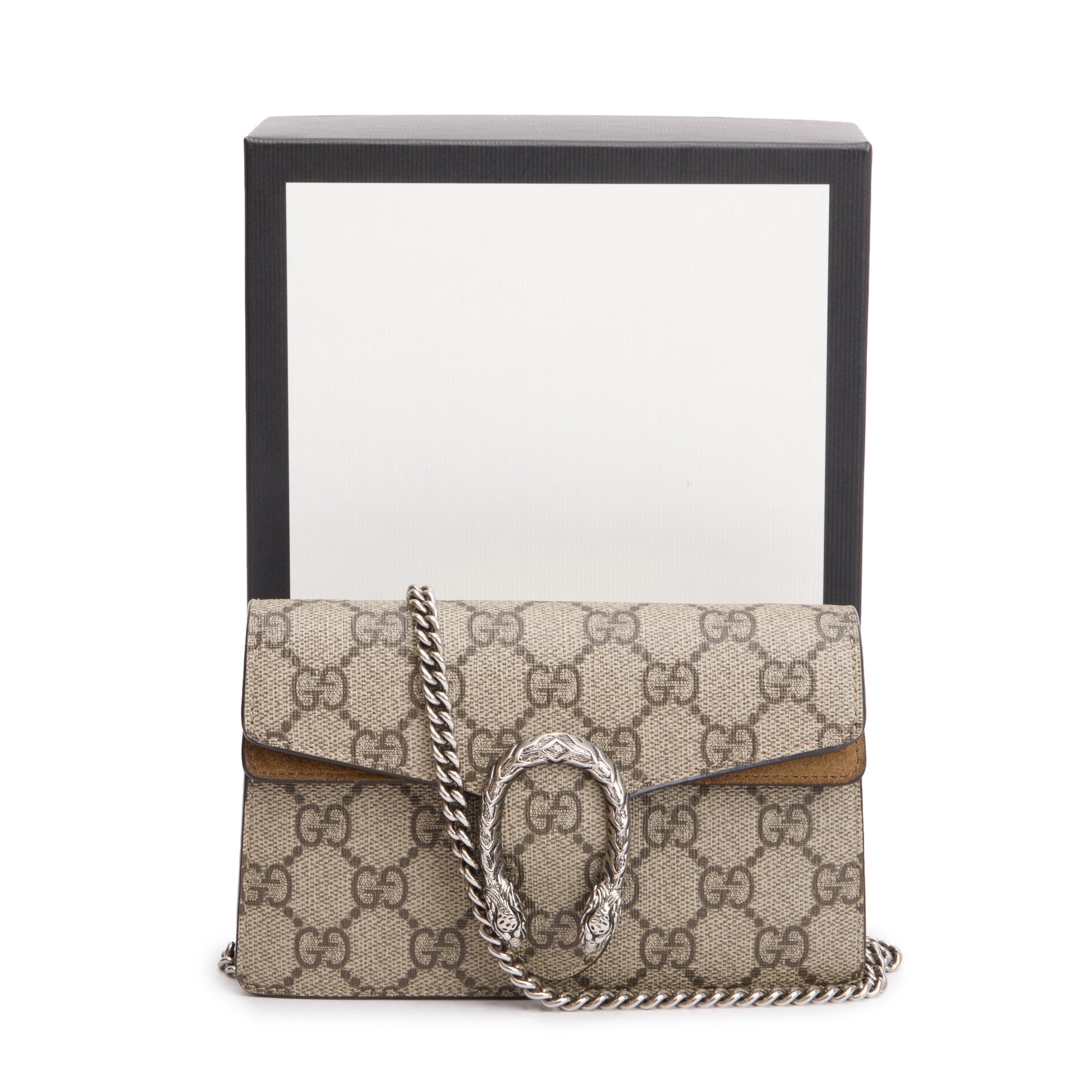 Gucci GG Supreme Dionysus Super Mini Bag w/ Box