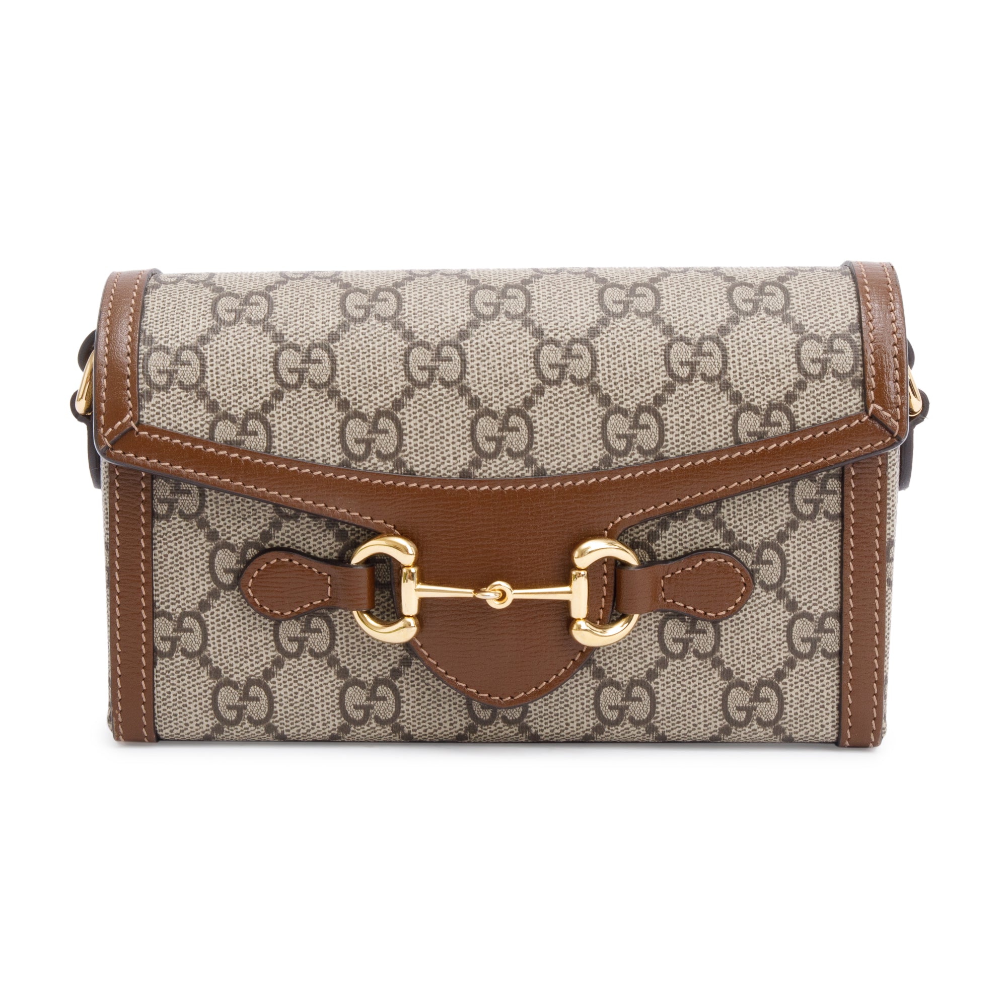 Gucci GG Supreme Horsebit 1955 Mini Bag w/ Box