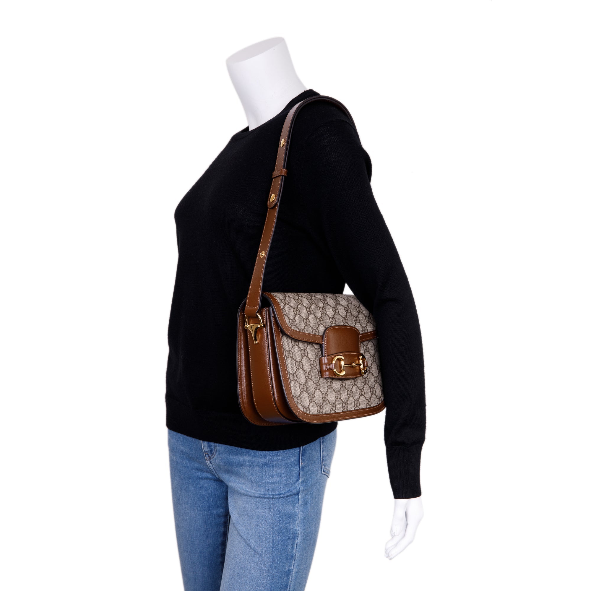 Gucci GG Supreme Horsebit 1955 Shoulder Bag