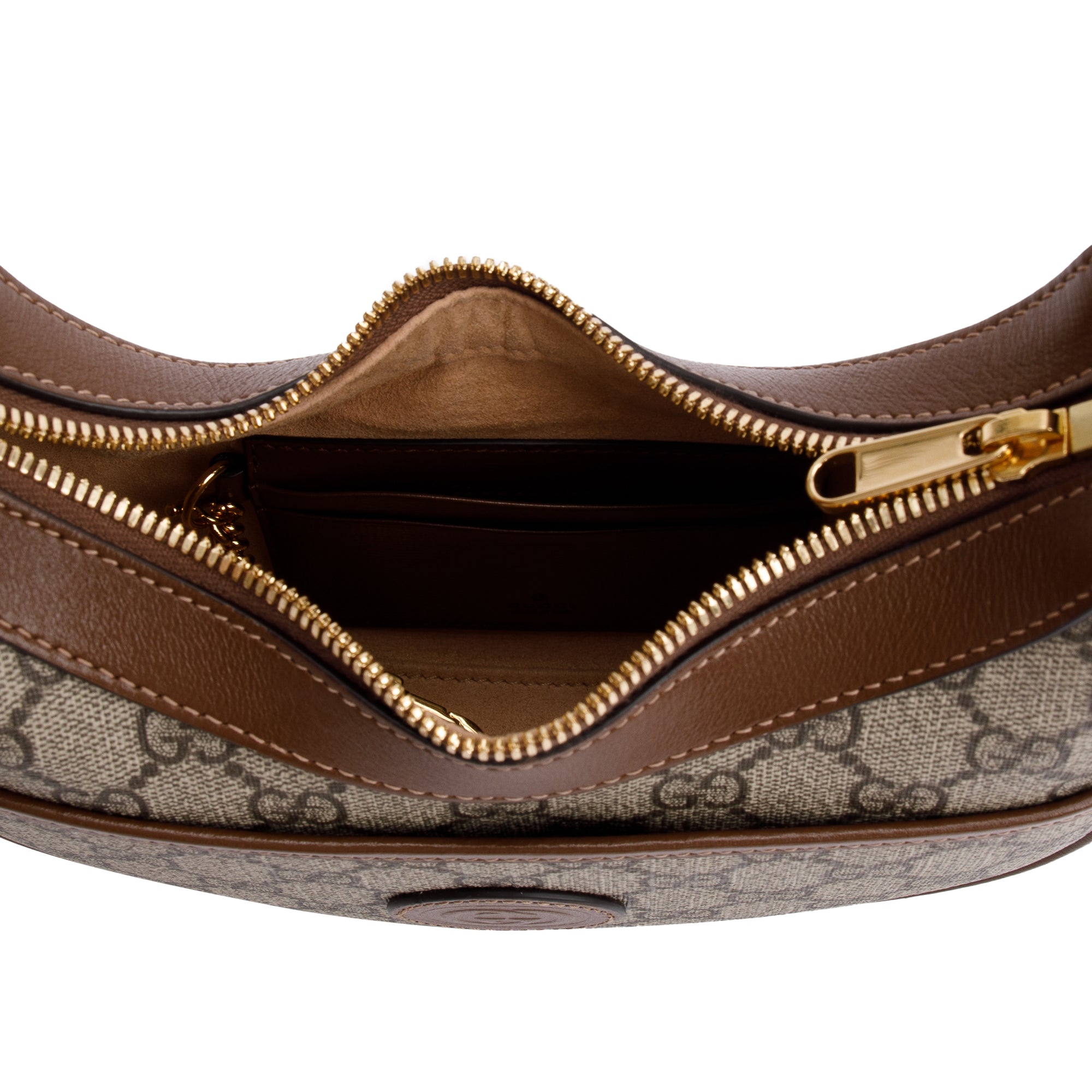 Gucci GG Supreme Interlocking G Half-Moon Shaped Mini Bag w/ Box