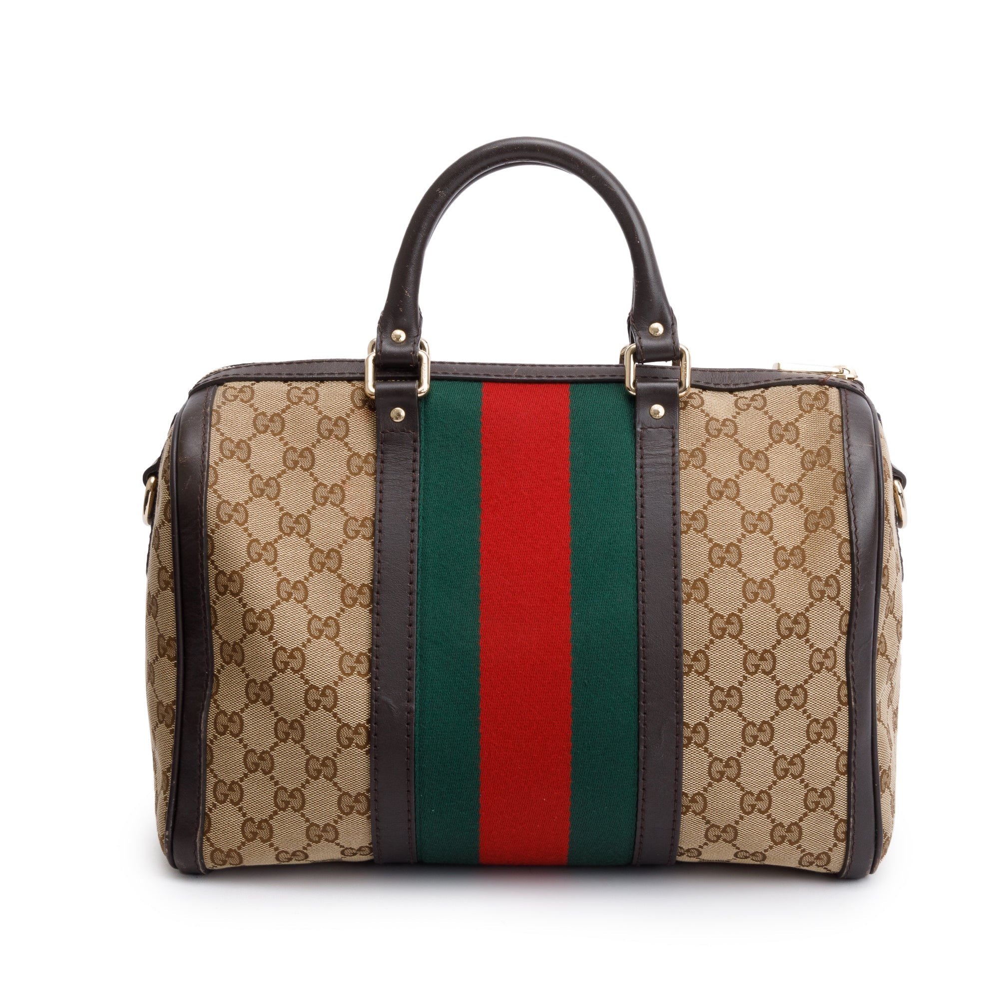 Gucci GG Supreme Medium Boston Bag w/ Strap