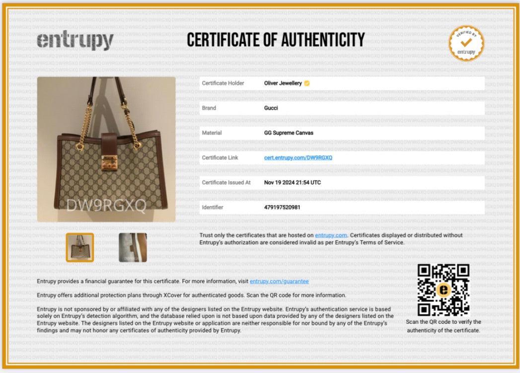 Gucci GG Supreme Medium Padlock Shoulder Bag