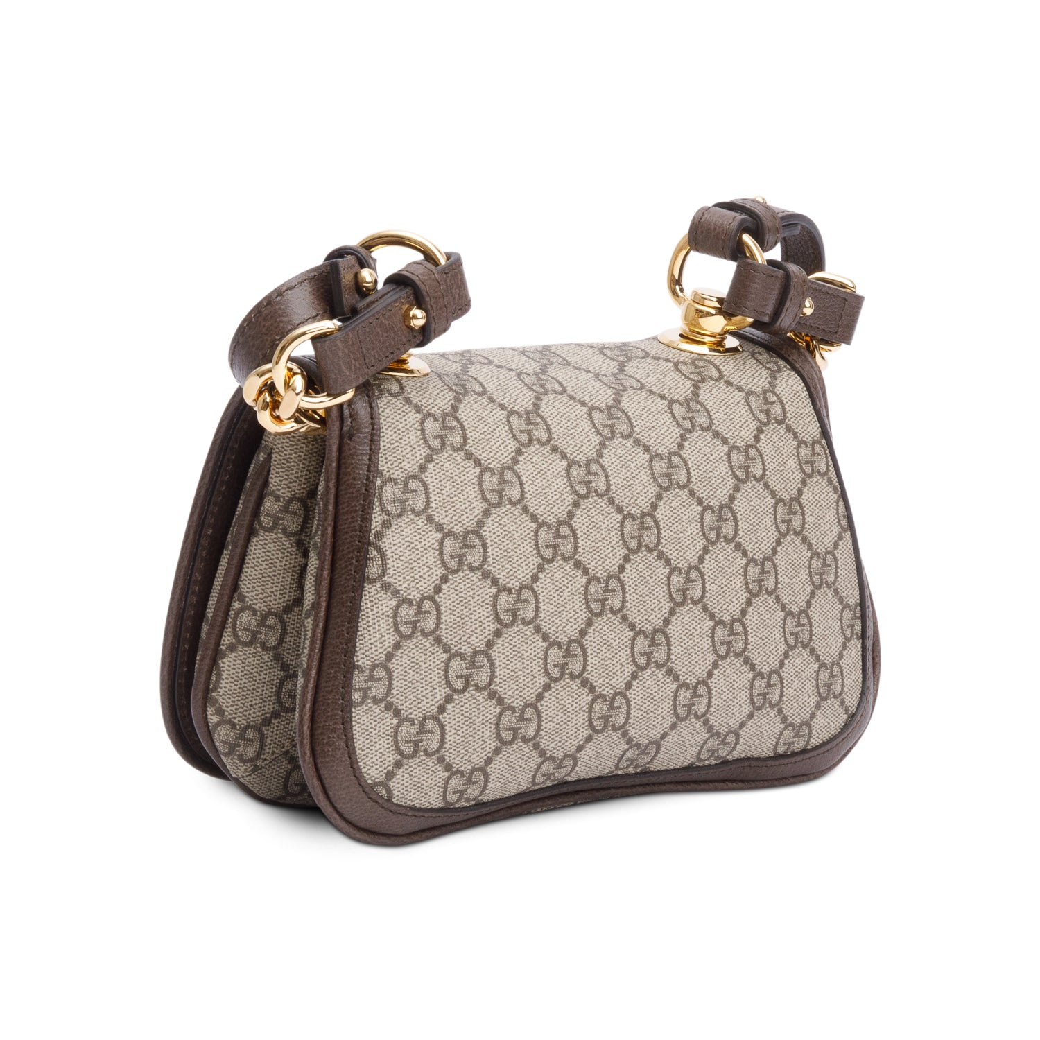 Gucci GG Supreme Mini Blondie Shoulder Bag w/ Straps