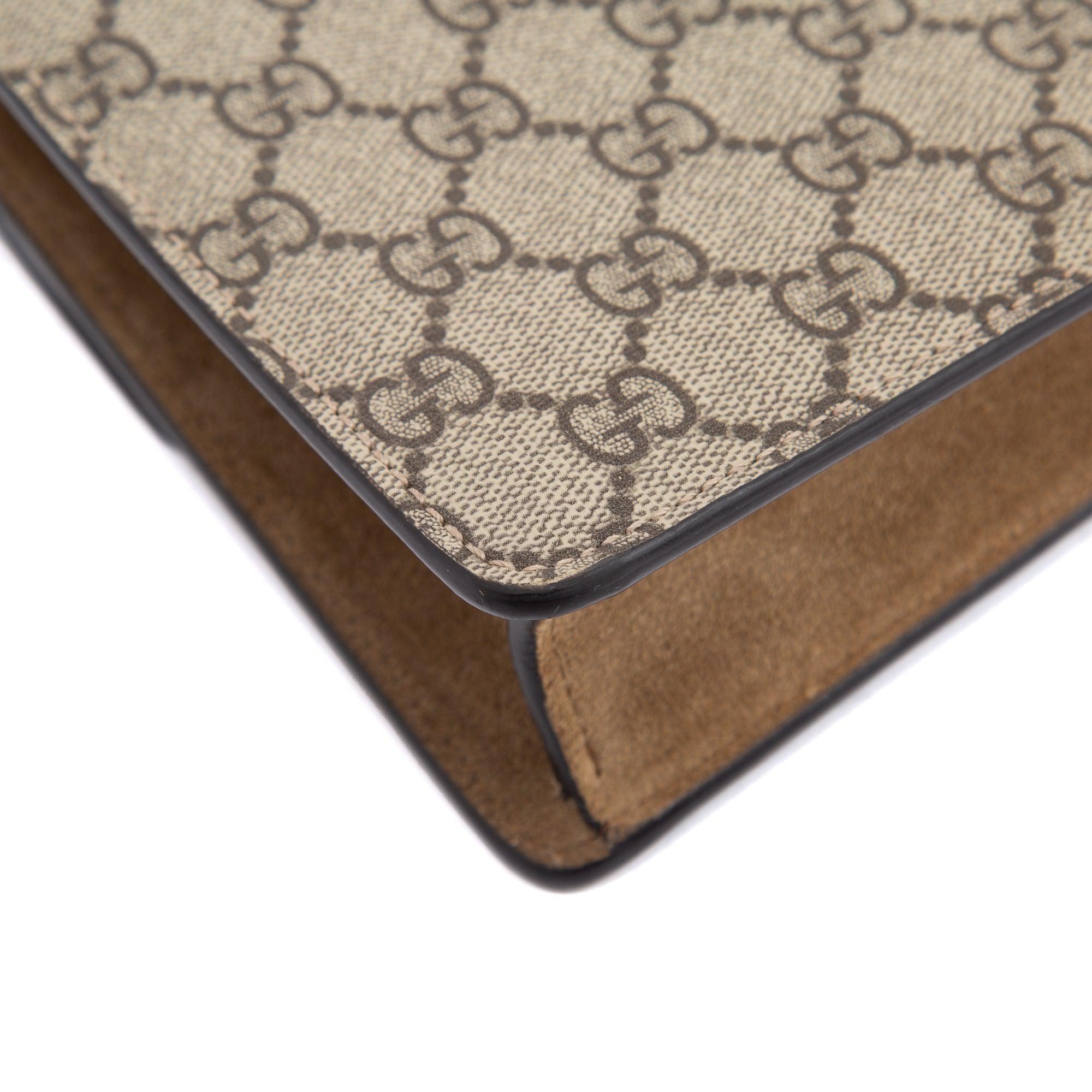 Gucci GG Supreme Mini Dionysus Shoulder Bag w/ Box