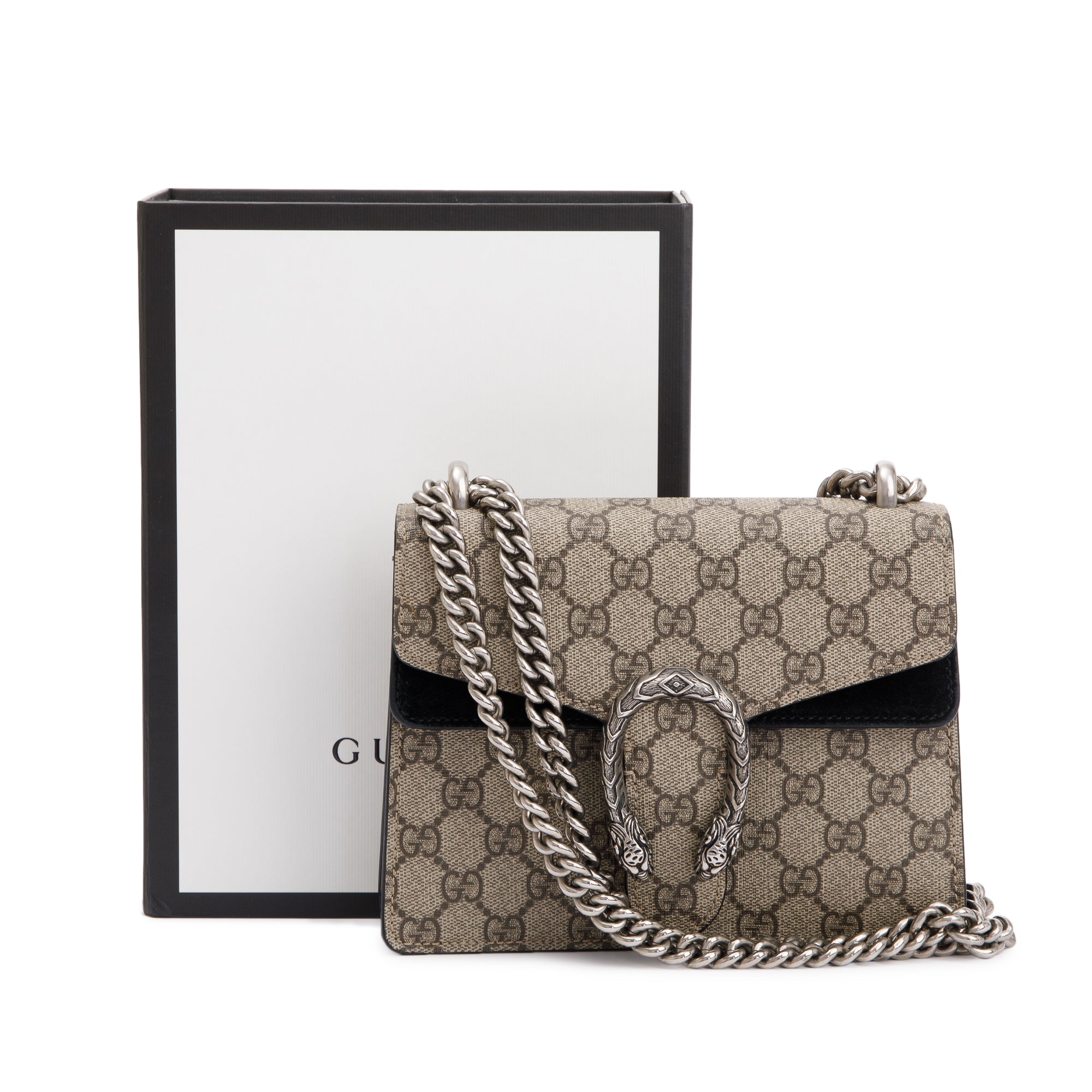 Gucci GG Supreme Mini Dionysus Shoulder Bag w/ Box