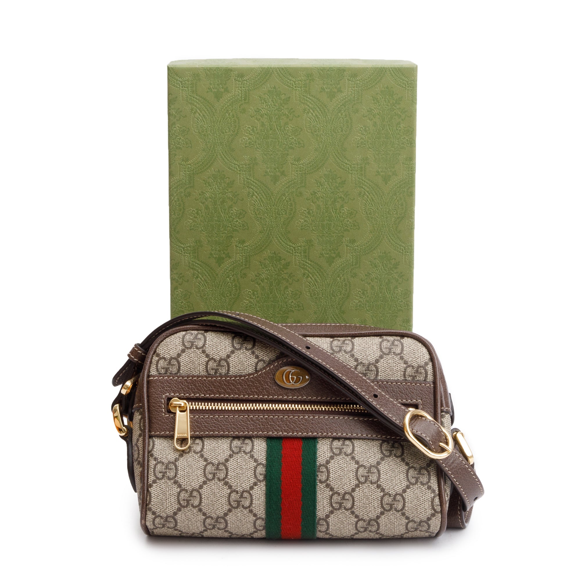 Gucci GG Supreme Mini Ophidia Crossbody Bag w/ Box – OLIVER'S