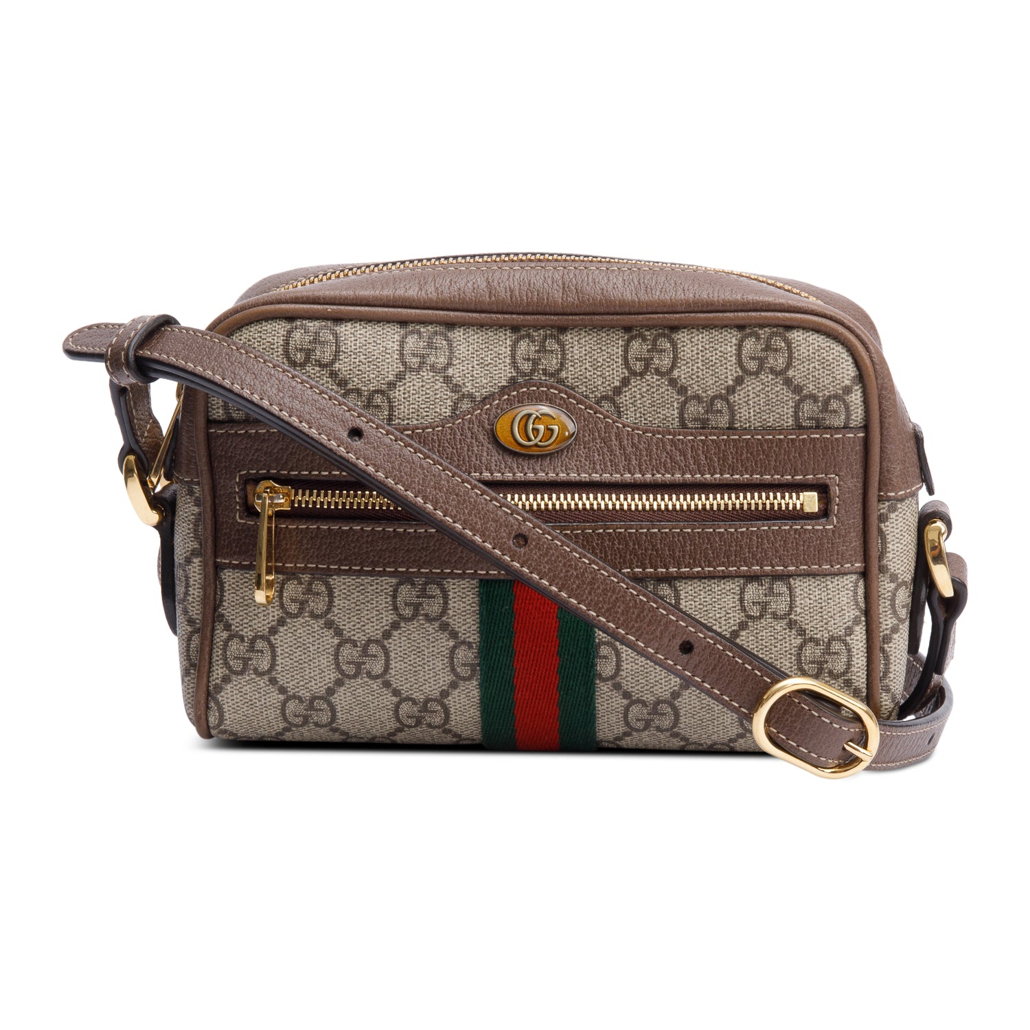 Gucci GG Supreme Mini Ophidia Crossbody Bag w/ Box