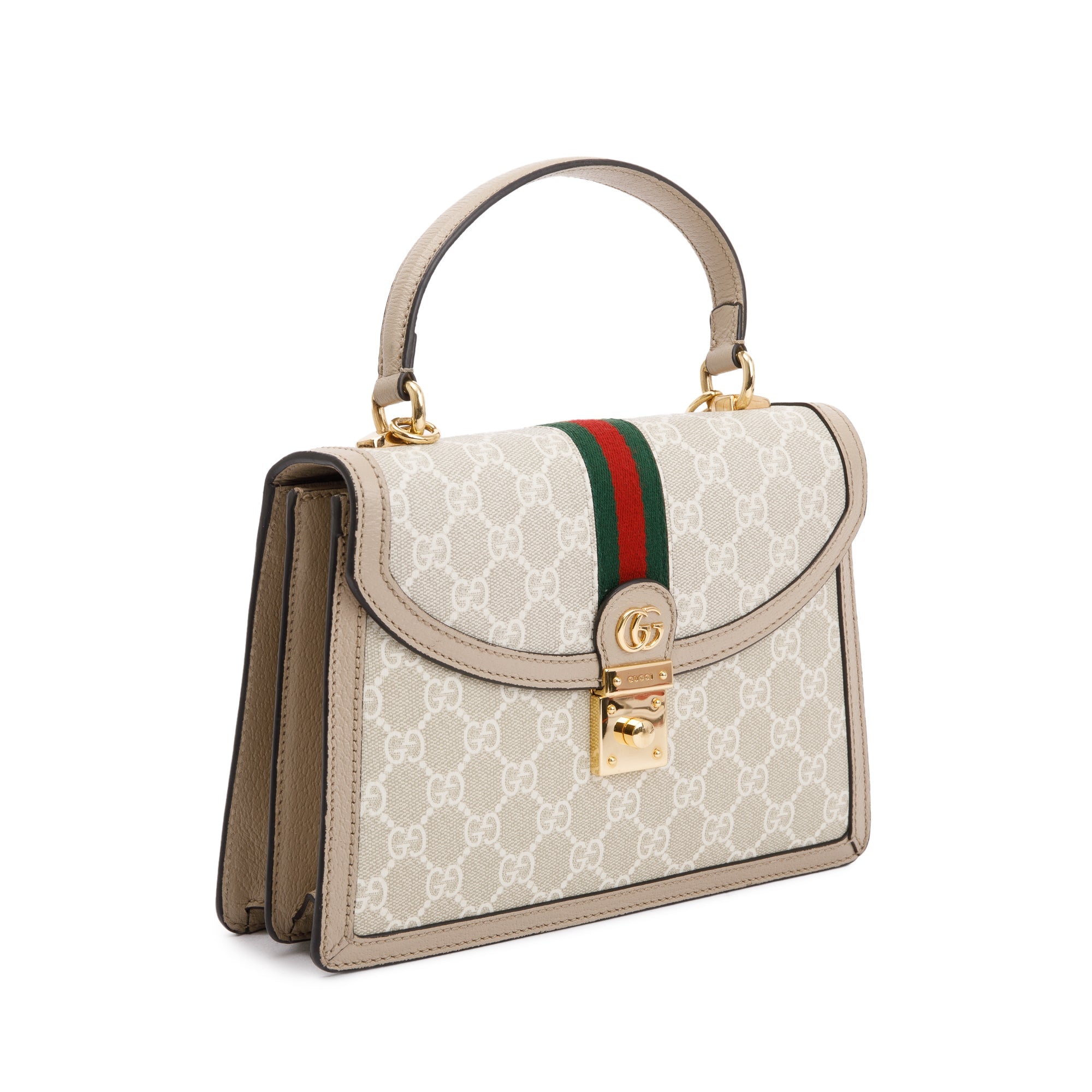 Gucci GG Supreme Monogram Small Ophidia Top Handle Bag