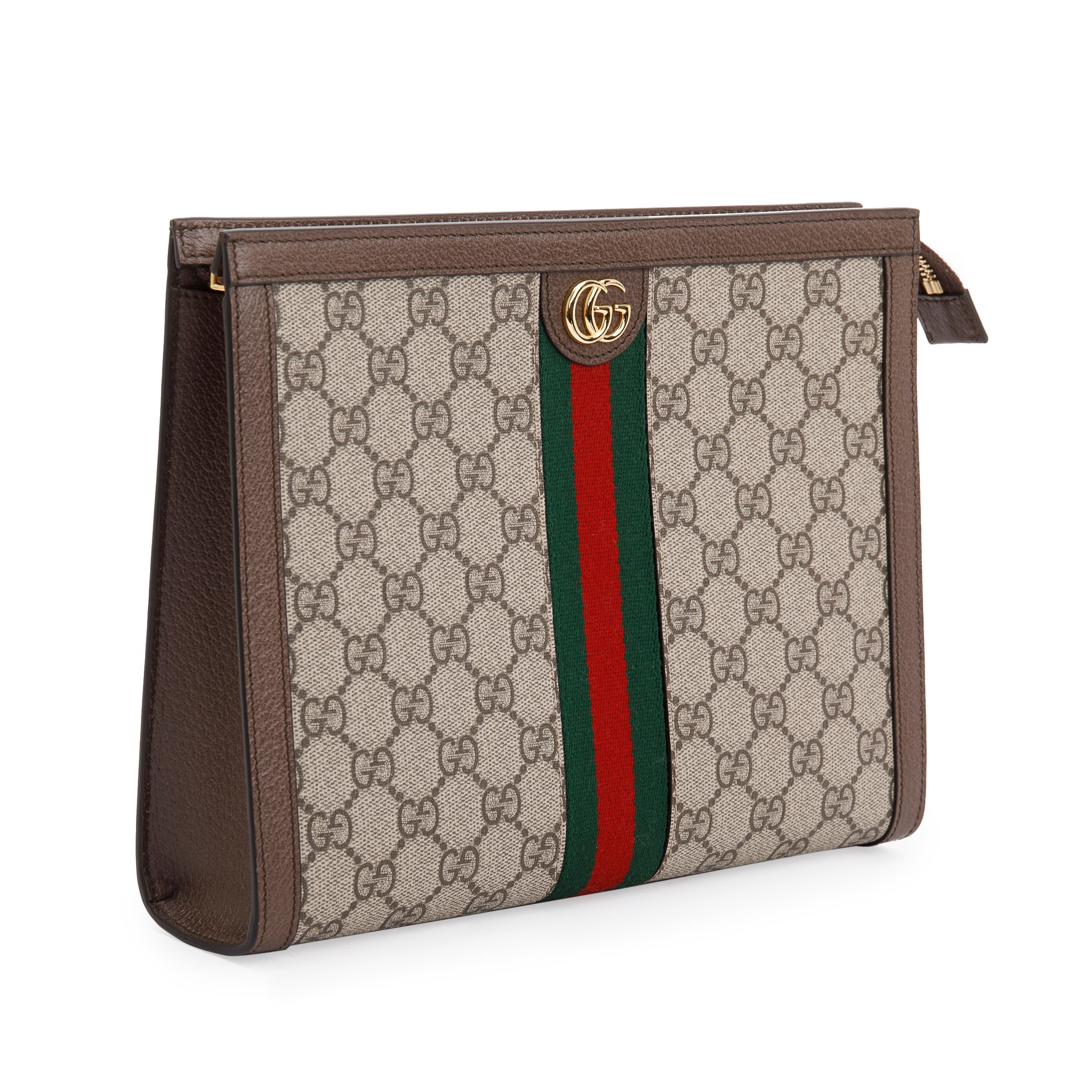 Gucci GG Supreme Monogram Web Ophidia Pouch w/ Box