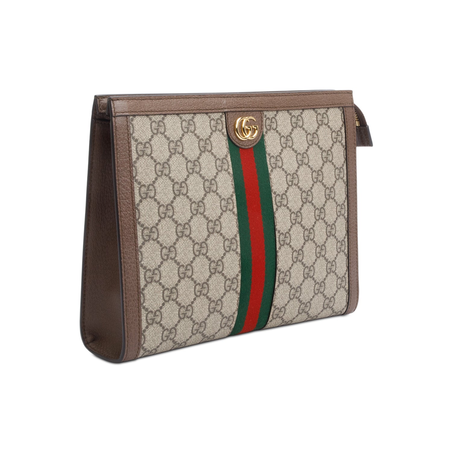 Gucci GG Supreme Monogram Web Ophidia Pouch w/ Box