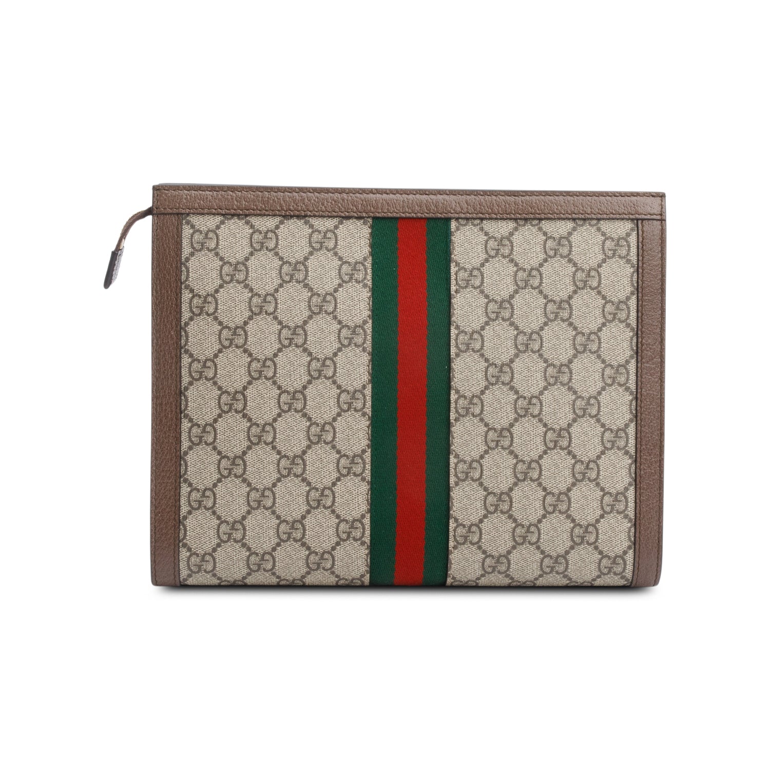 Gucci GG Supreme Monogram Web Ophidia Pouch w/ Box