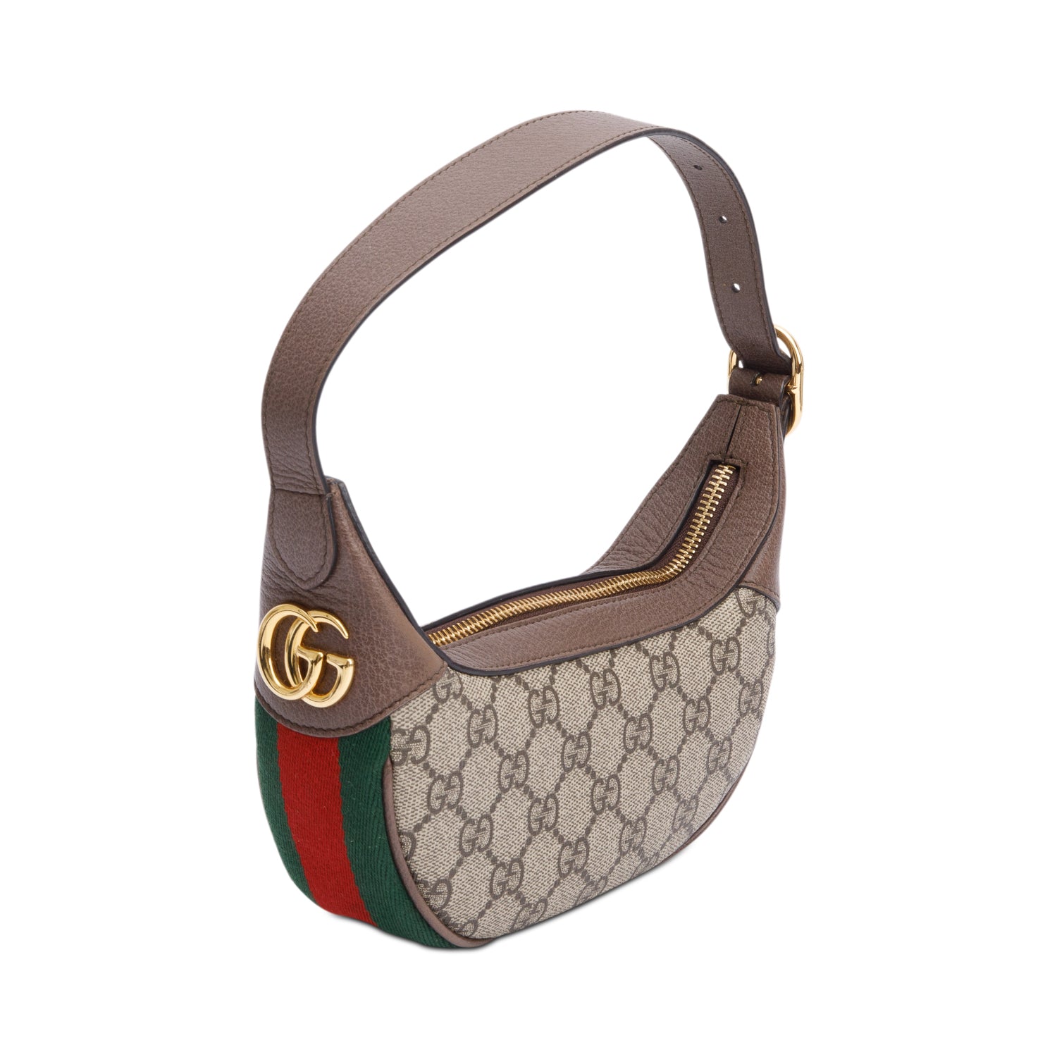 Gucci GG Supreme Ophidia Half-Moon Mini Bag