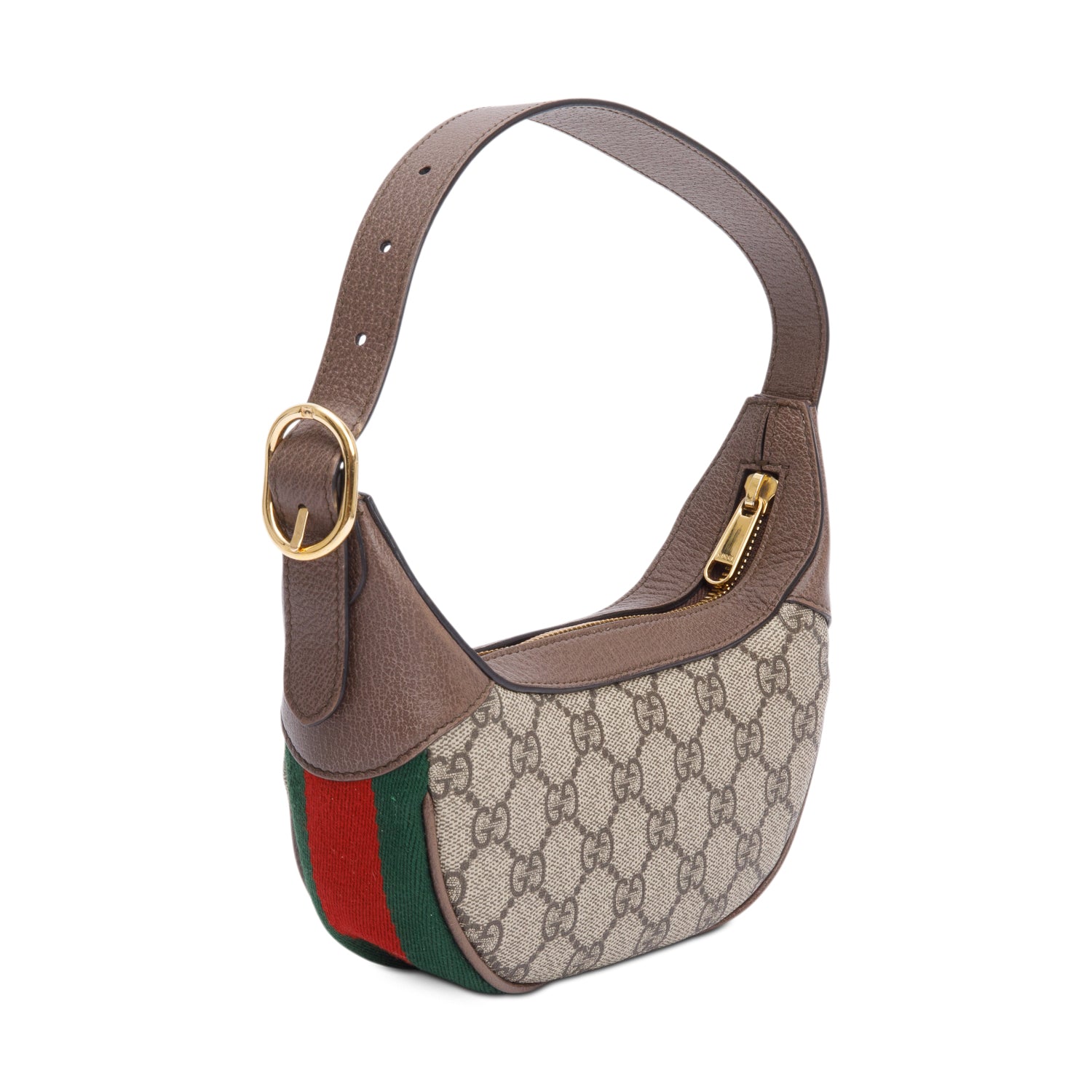 Gucci GG Supreme Ophidia Half-Moon Mini Bag
