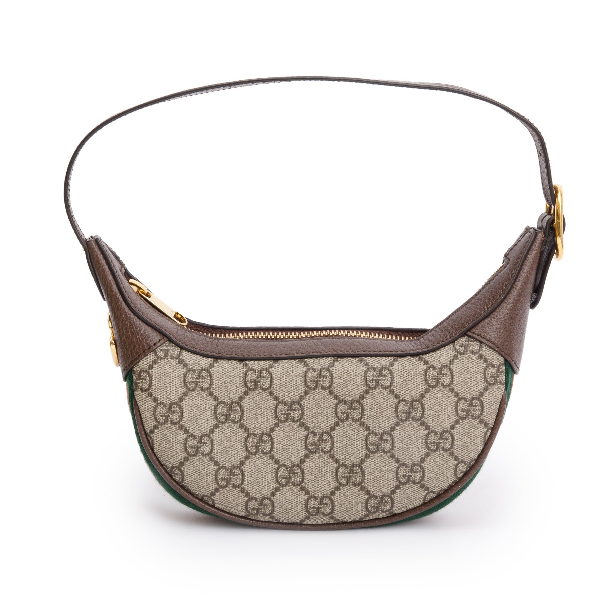 Gucci GG Supreme Ophidia Half-Moon Mini Bag w/ Box