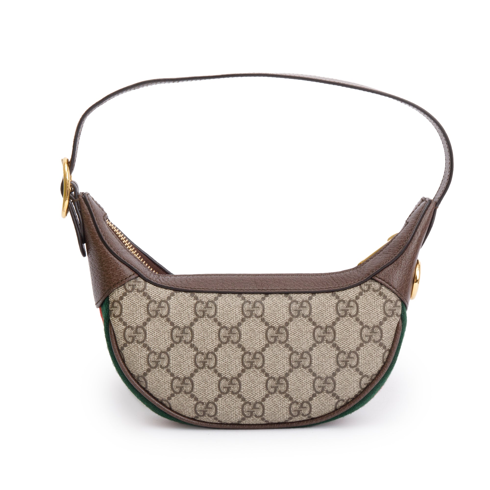 Gucci GG Supreme Ophidia Half-Moon Mini Bag w/ Box