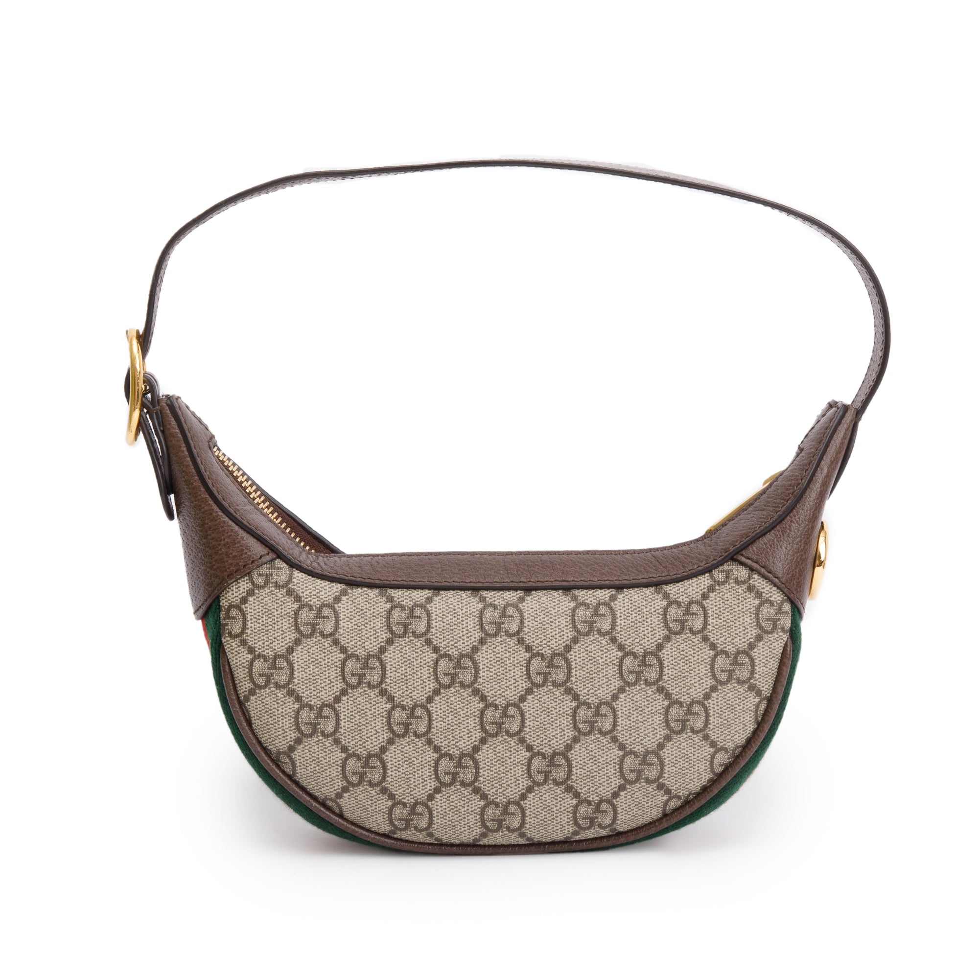 Gucci GG Supreme Ophidia Half-Moon Mini Bag w/ Box