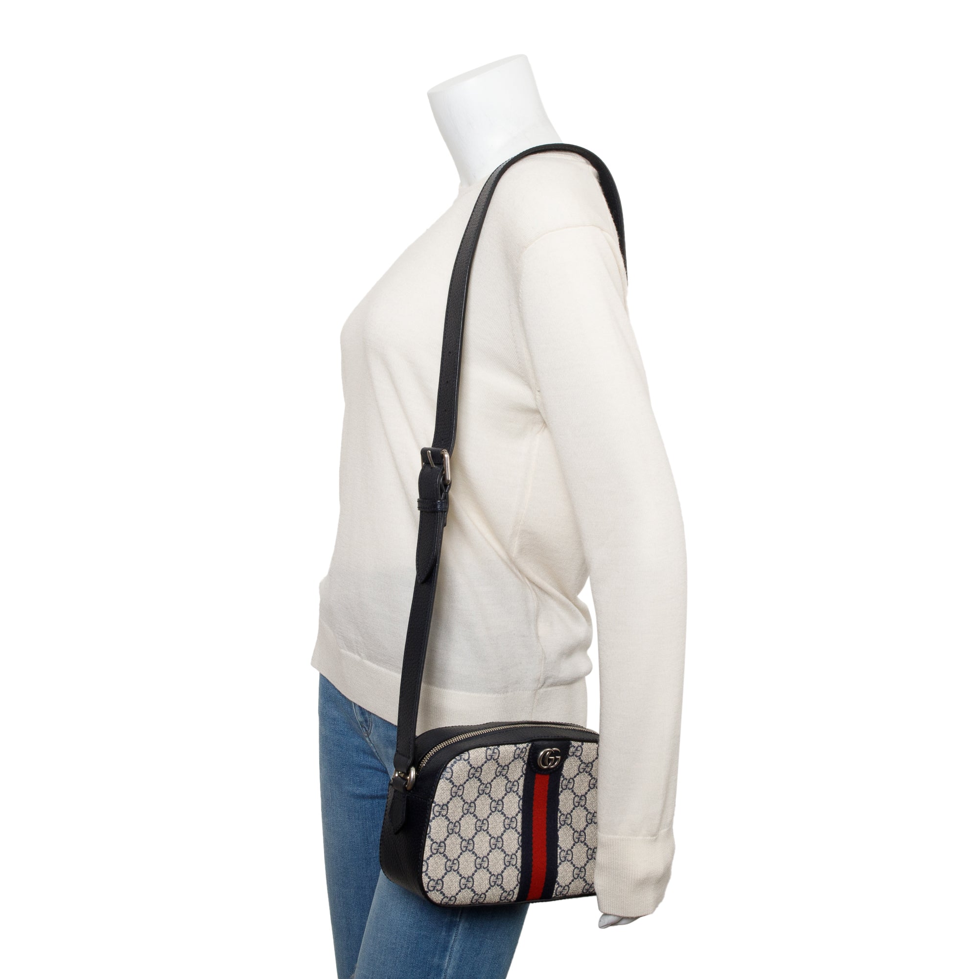 Gucci GG Supreme Ophidia Small Crossbody Bag w/ Box