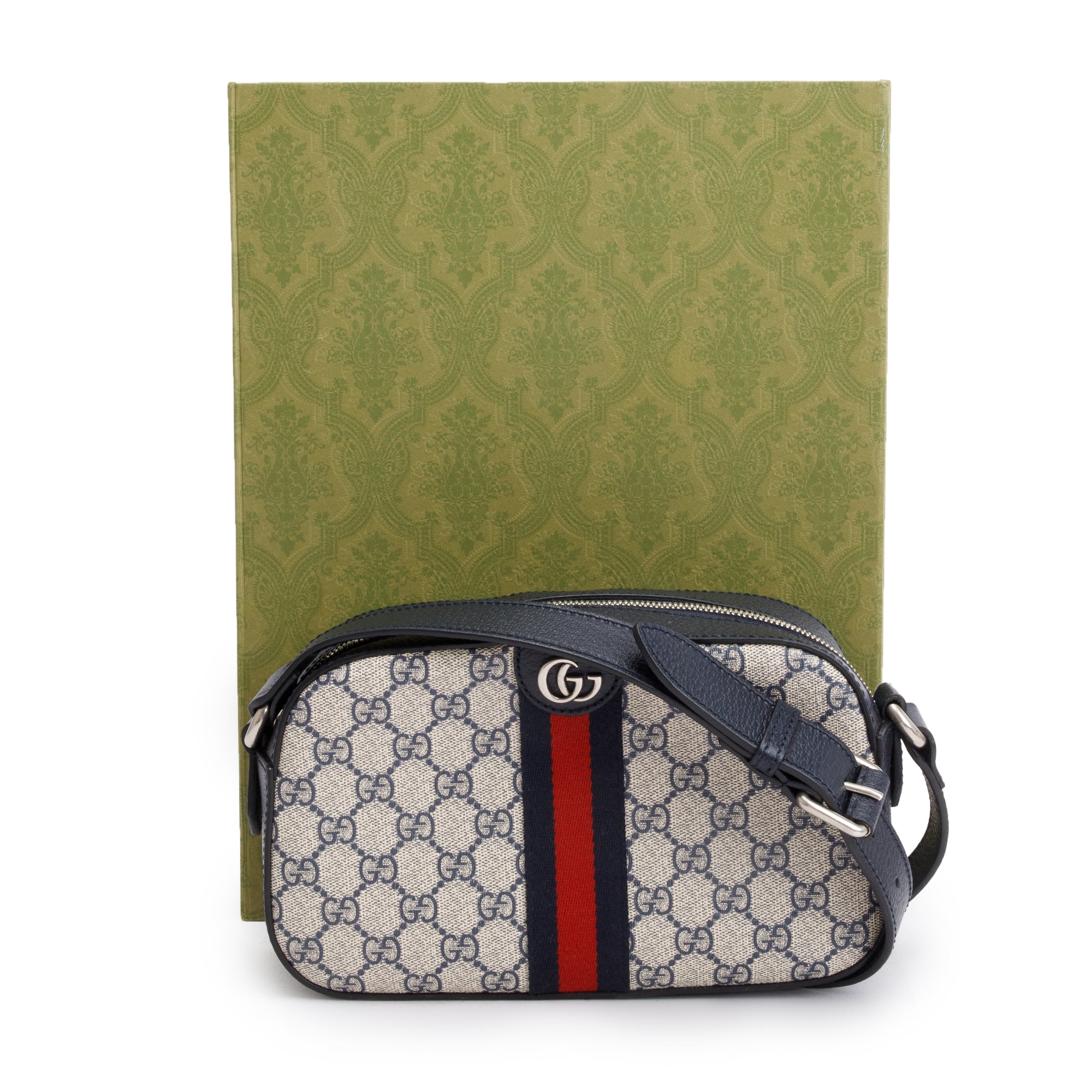 Gucci GG Supreme Ophidia Small Crossbody Bag w/ Box