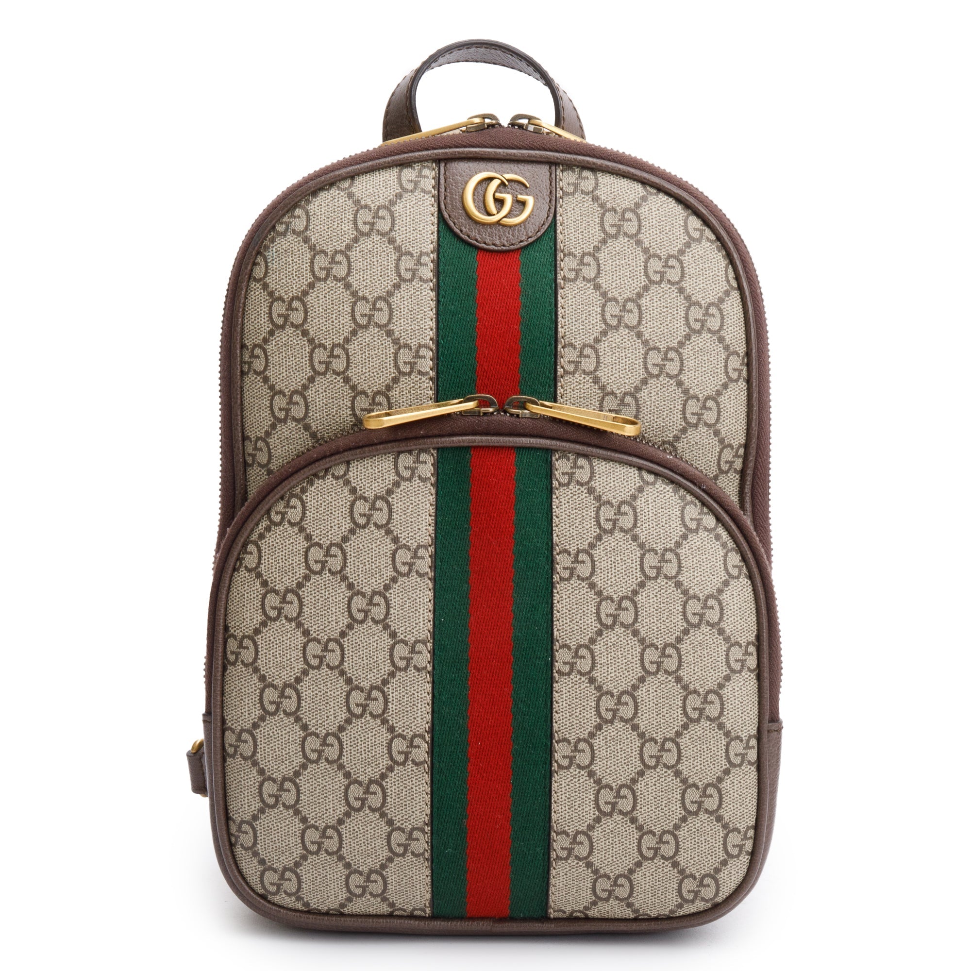 Gucci GG Supreme Ophidia Web Crossbody Bag w/ Box