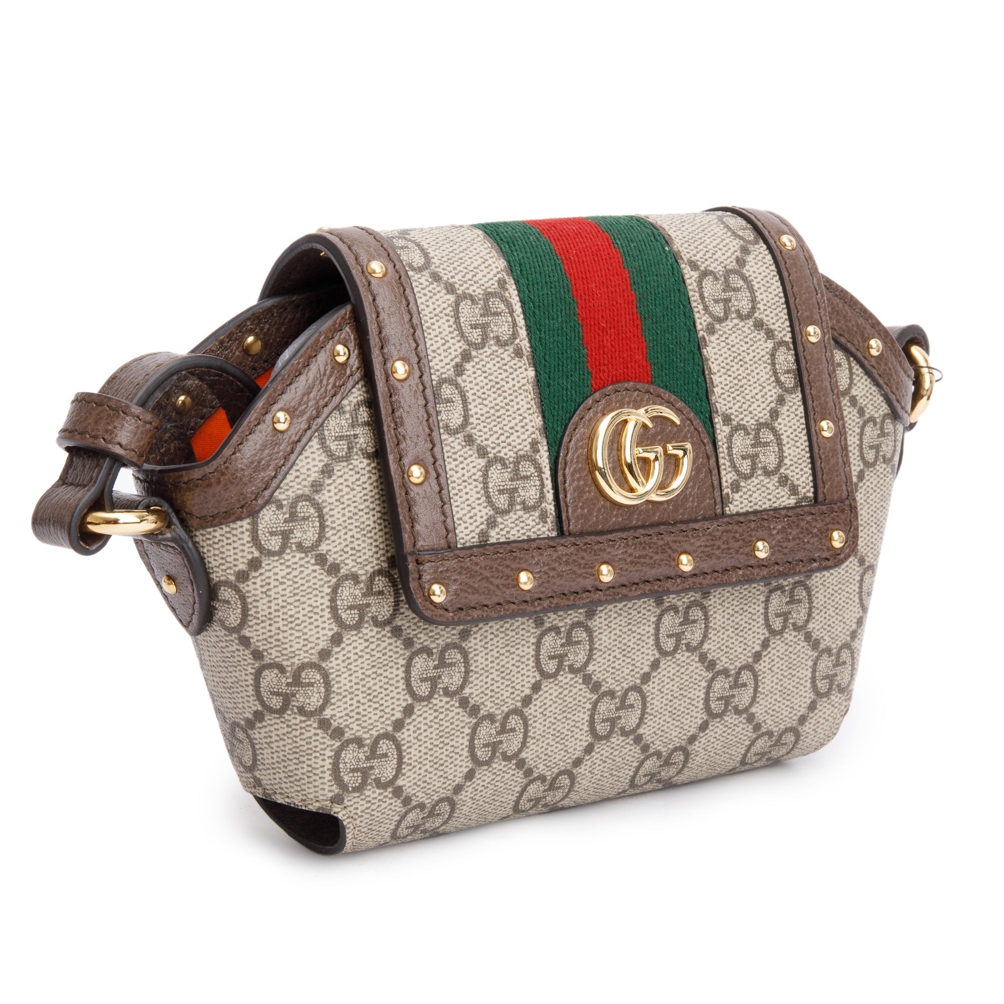 Gucci GG Supreme Ophidia Web Headphones Case Bag