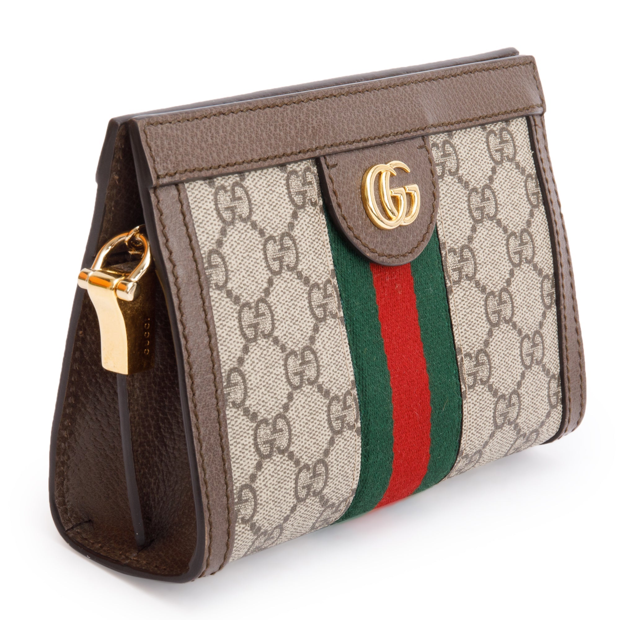 Gucci GG Supreme Ophidia Web Mini Chain Shoulder Bag w/ Box & Receipt